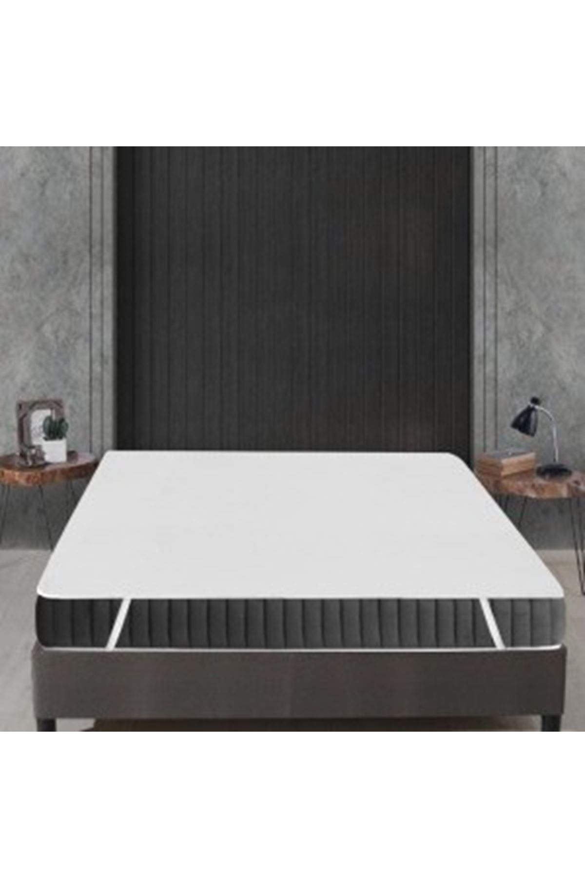 Alez Pamuklu Dört Köşe Lastik Yatak Koruyucu 100*200 Cm