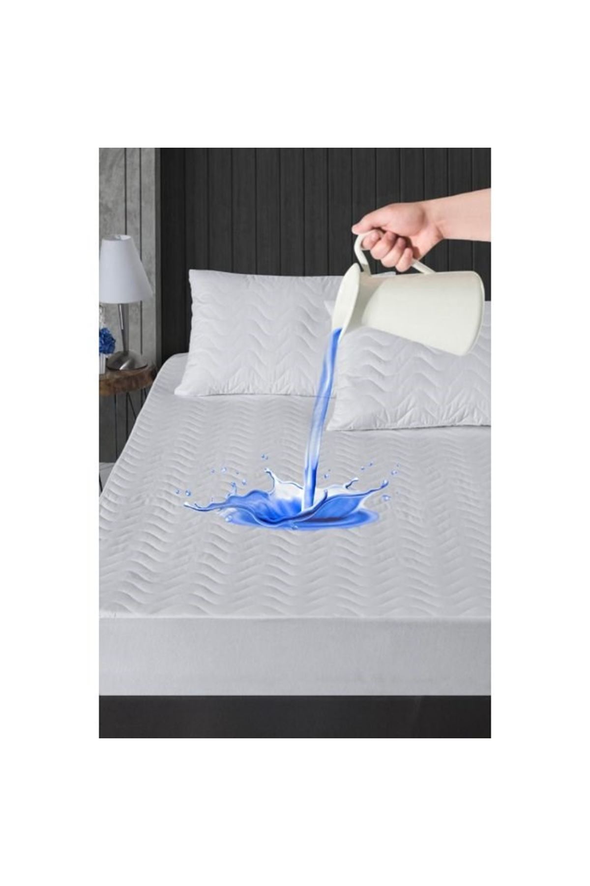 Alez Kapitone Dört Köşe Lastik Yatak Koruyucu 100*200 Cm