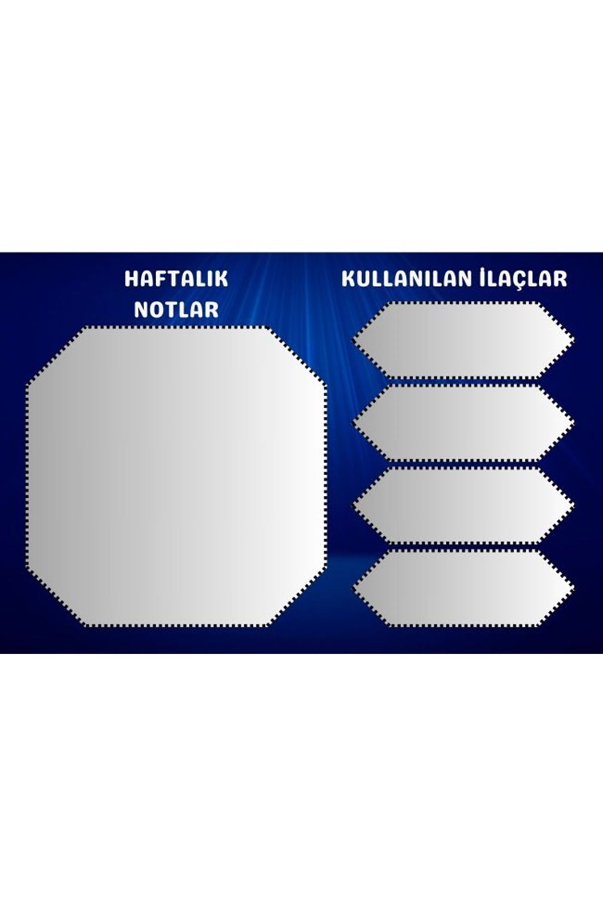 Diyabet Ölçüm Takip Çizelgesi Defteri A Kalite Özel Tasarım 3 Aylık A5