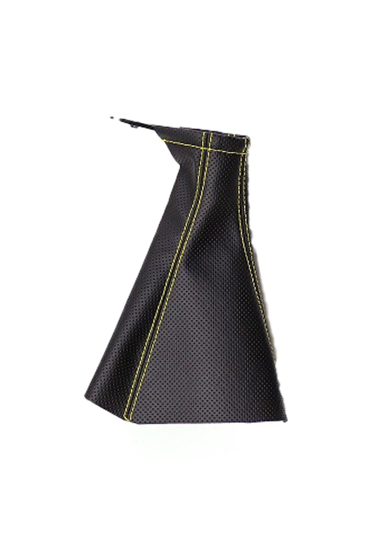 Tüm Araçlara Uyumlu Vites Körüğü Siyah Vinil Sarı Dikiş