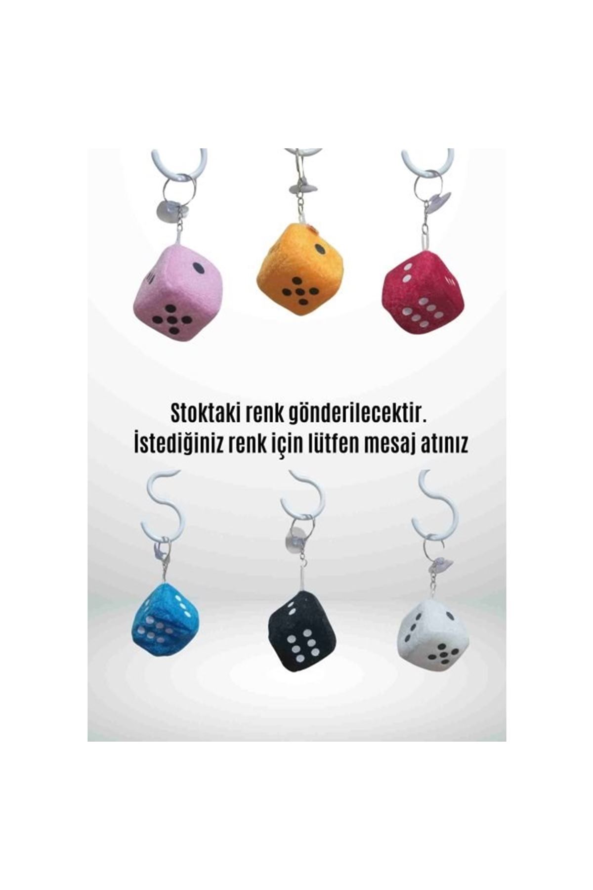 Anahtarlık Şanslı Zar – Renkli Ve Eğlenceli Tasarım