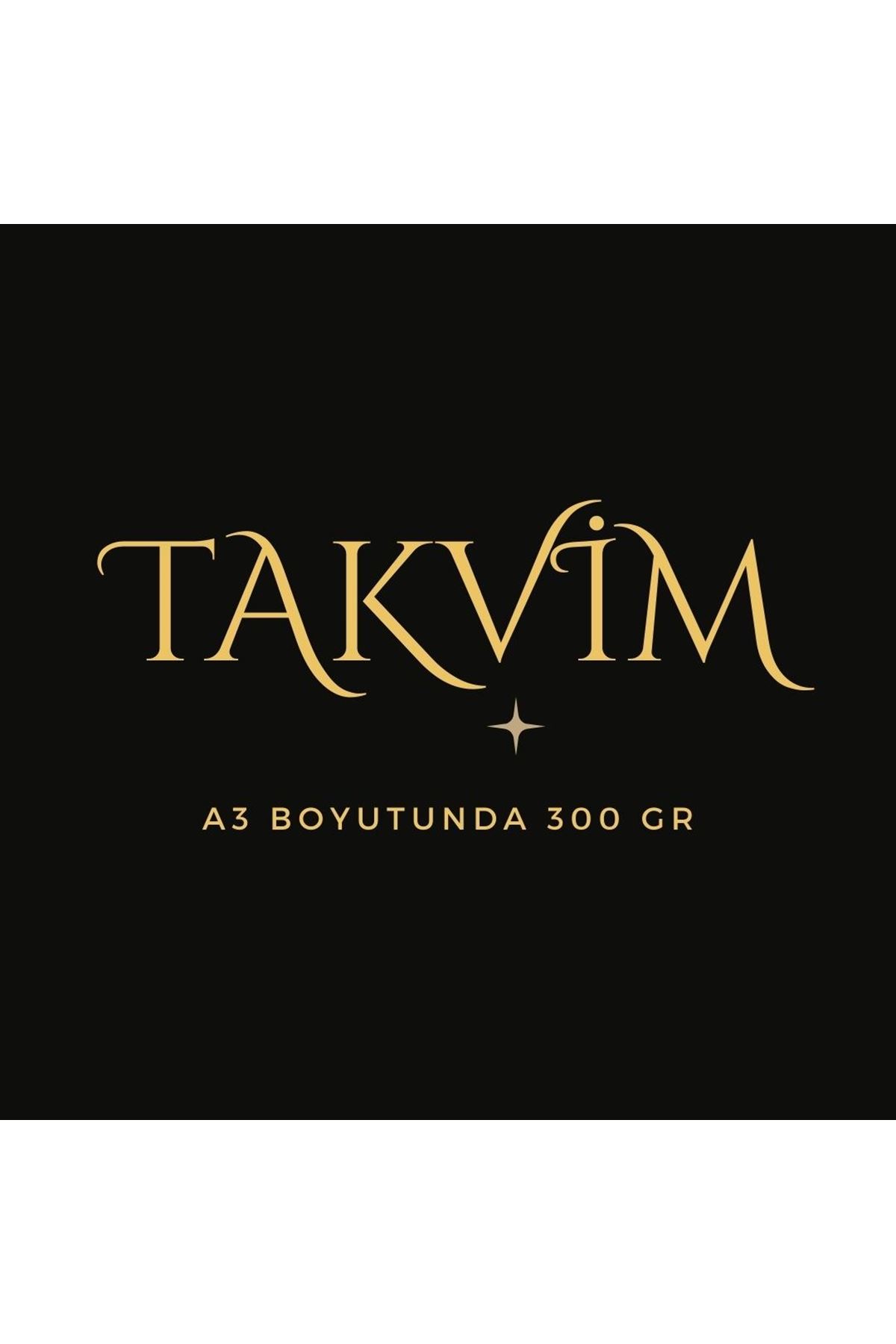 Takvim 2026 Premium A3 300 Gr Dijital Baskı Siyah
