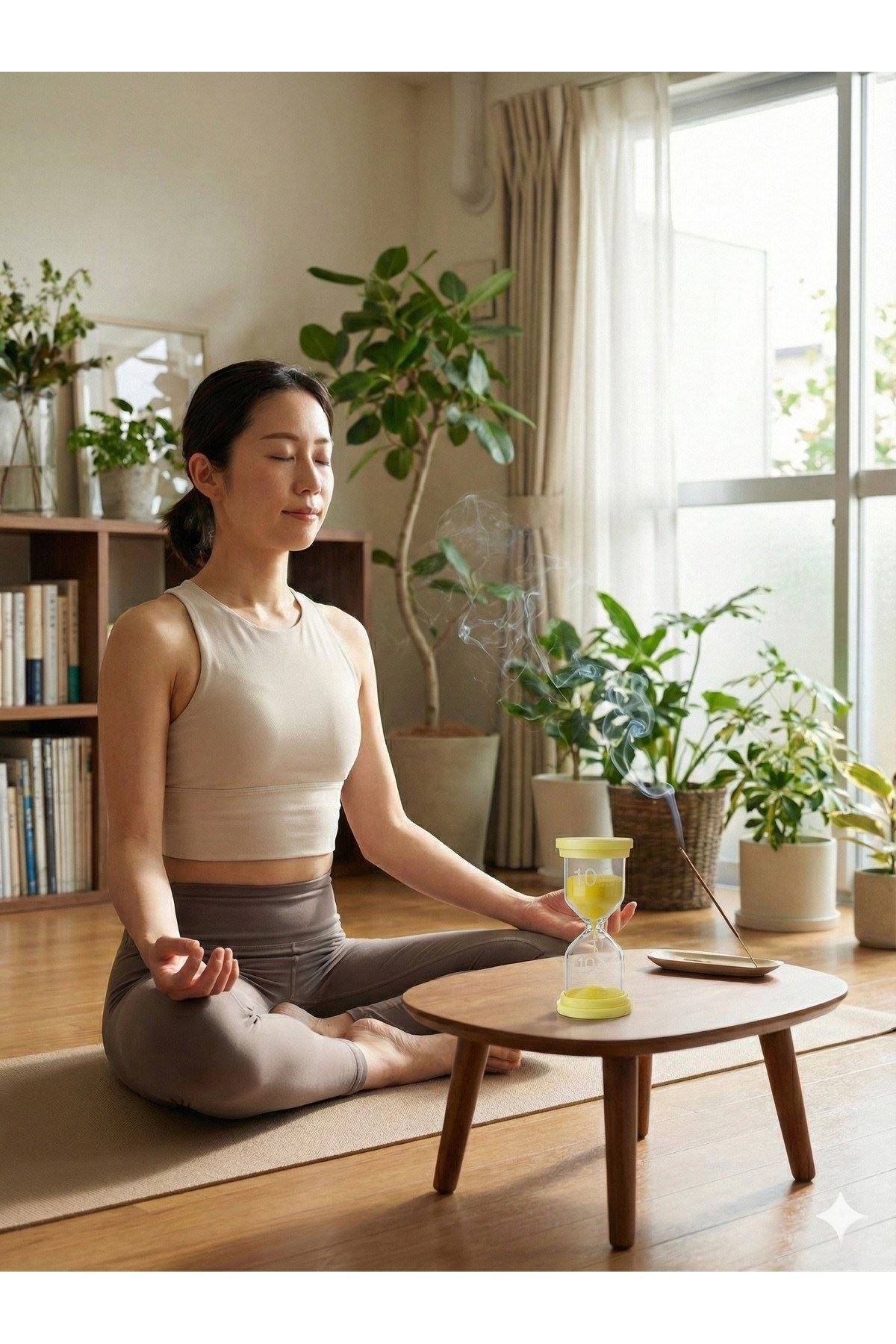 10 Dakika MOR Kum Saati - Dekoratif Cam