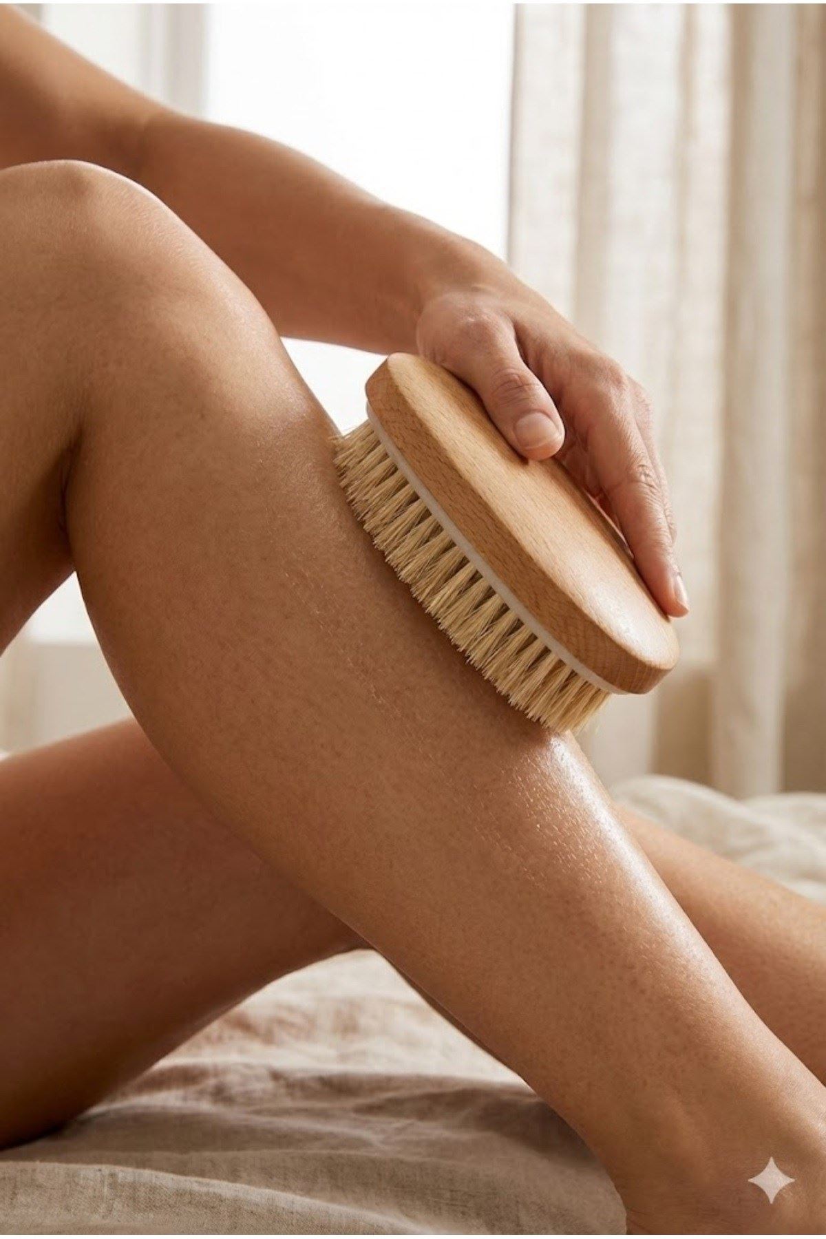 Doğal Vücut Fırçası – Kuru Fırçalama, Masaj ve Peeling Etkili Cilt Bakım Fırçası