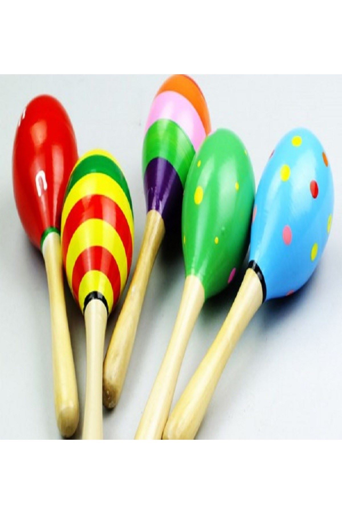 Ahşap Renkli 7 Adet Çocuk Müzik Aleti Eğitim