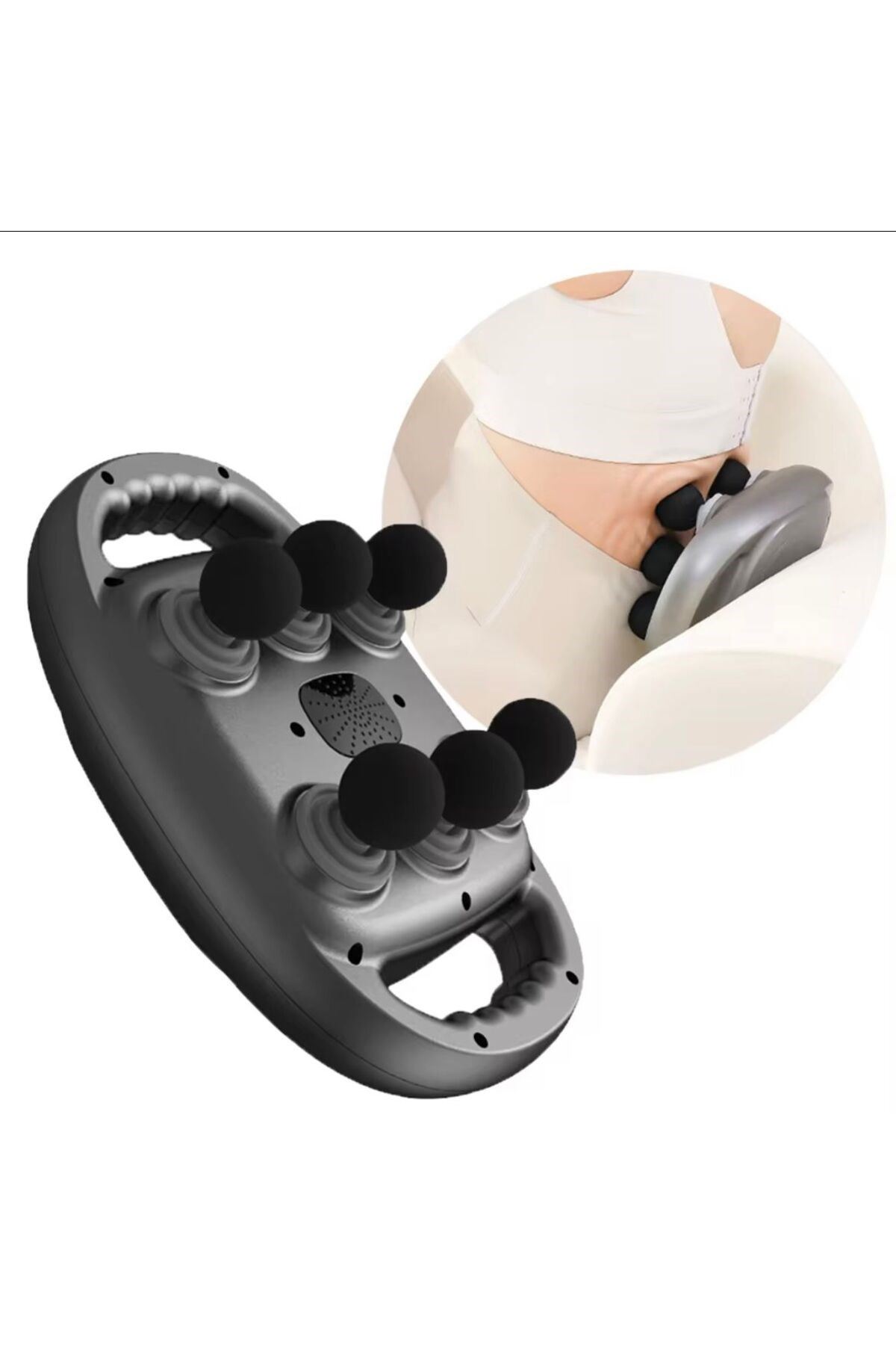 Şarjlı Geliştirilmiş 6 Başlıklı Fonksiyonlu Masaj Aleti 2000 mAh Masaj Tabancası