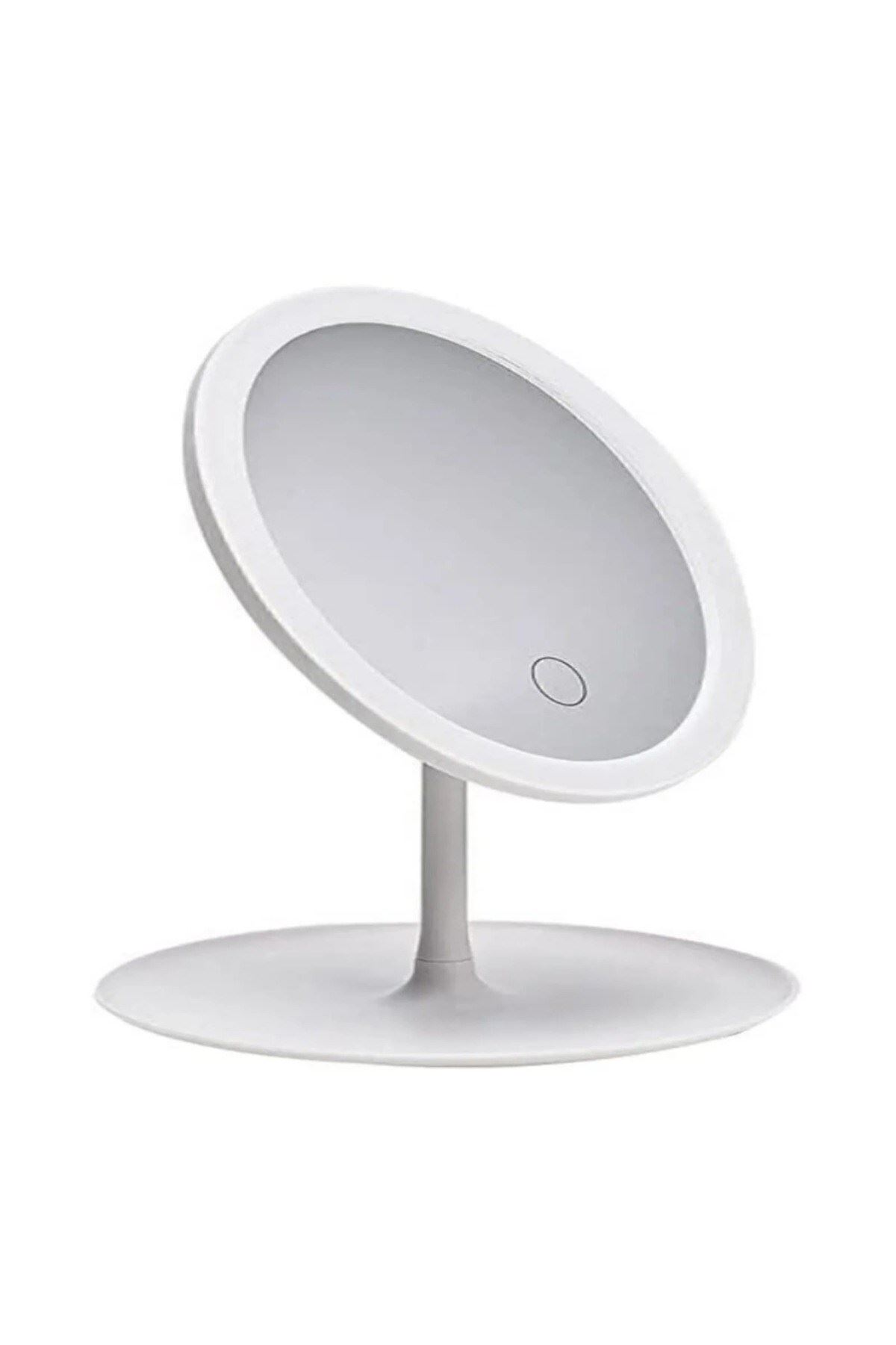 Dokunmatik Led Işıklı Usb Li Yuvarlak Masa Üstü Makyaj Aynası Makyaj Aynası Ledli