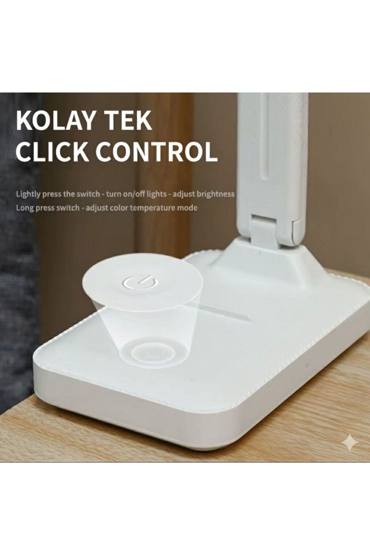 Katlanabilir Dokunmatik Kontrollü Göz Dostu Akıllı LED Masa Lambası – Enerji Tasarruflu