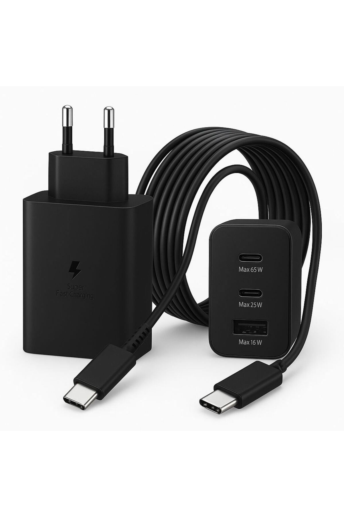 🔌 45W Süper Hızlı Şarj Cihazı | 1 Metre Type-C Kablo | Güçlü ve Hızlı Şar