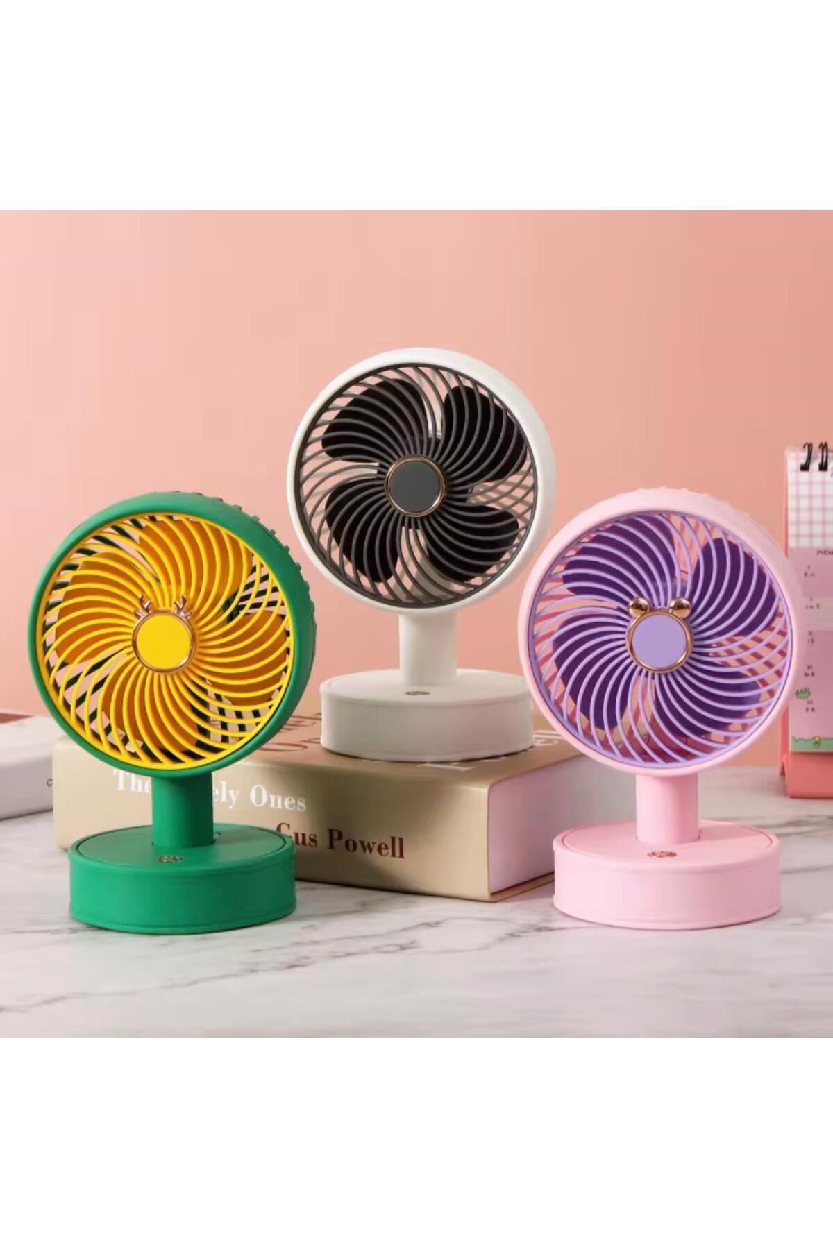 Mini USB Şarjlı Kişisel Masaüstü Vantilatör - Ev ve Ofis İçin İdeal