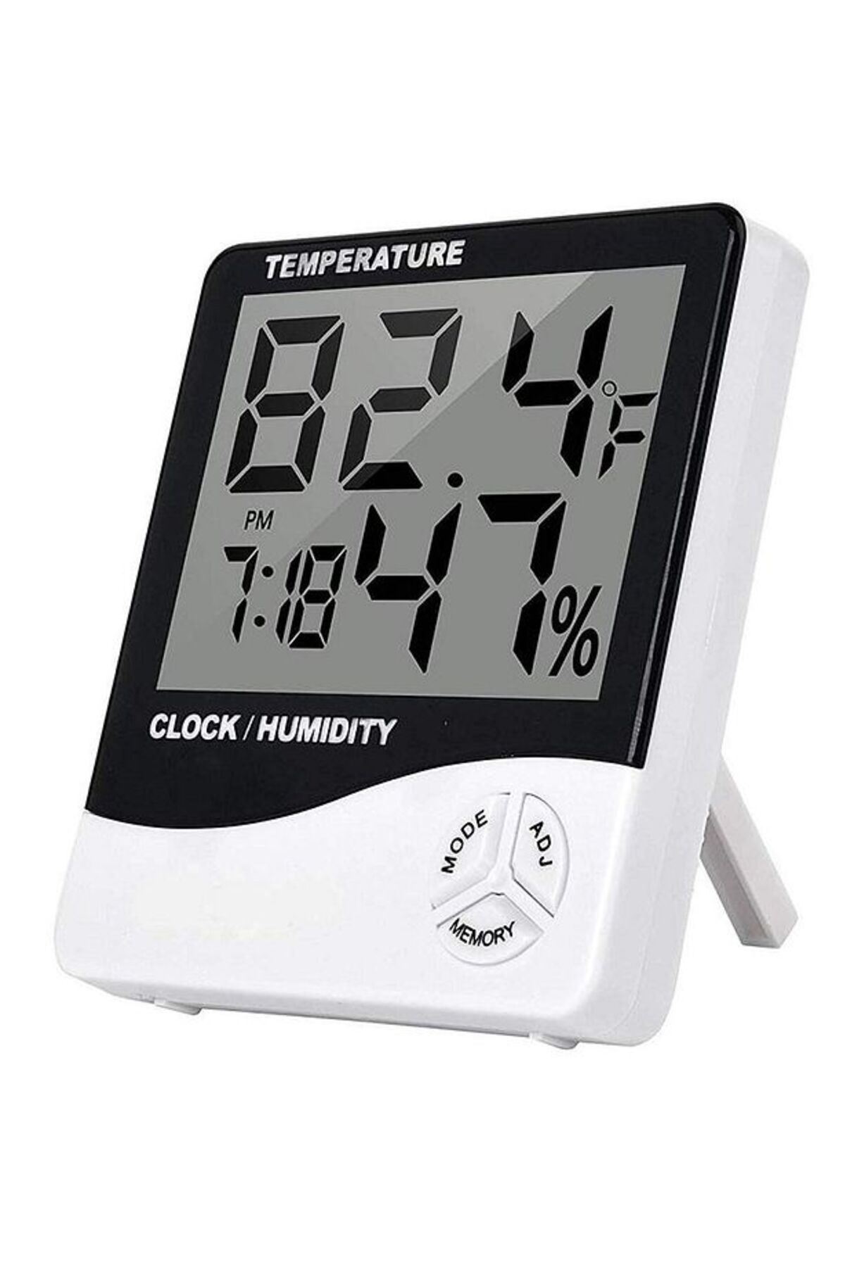 Akıllı Dijital Nem Sıcaklık Ölçer Termometre Masa Saati Fonksiyonel Ev Oda Ortam Dijital Sensörlü