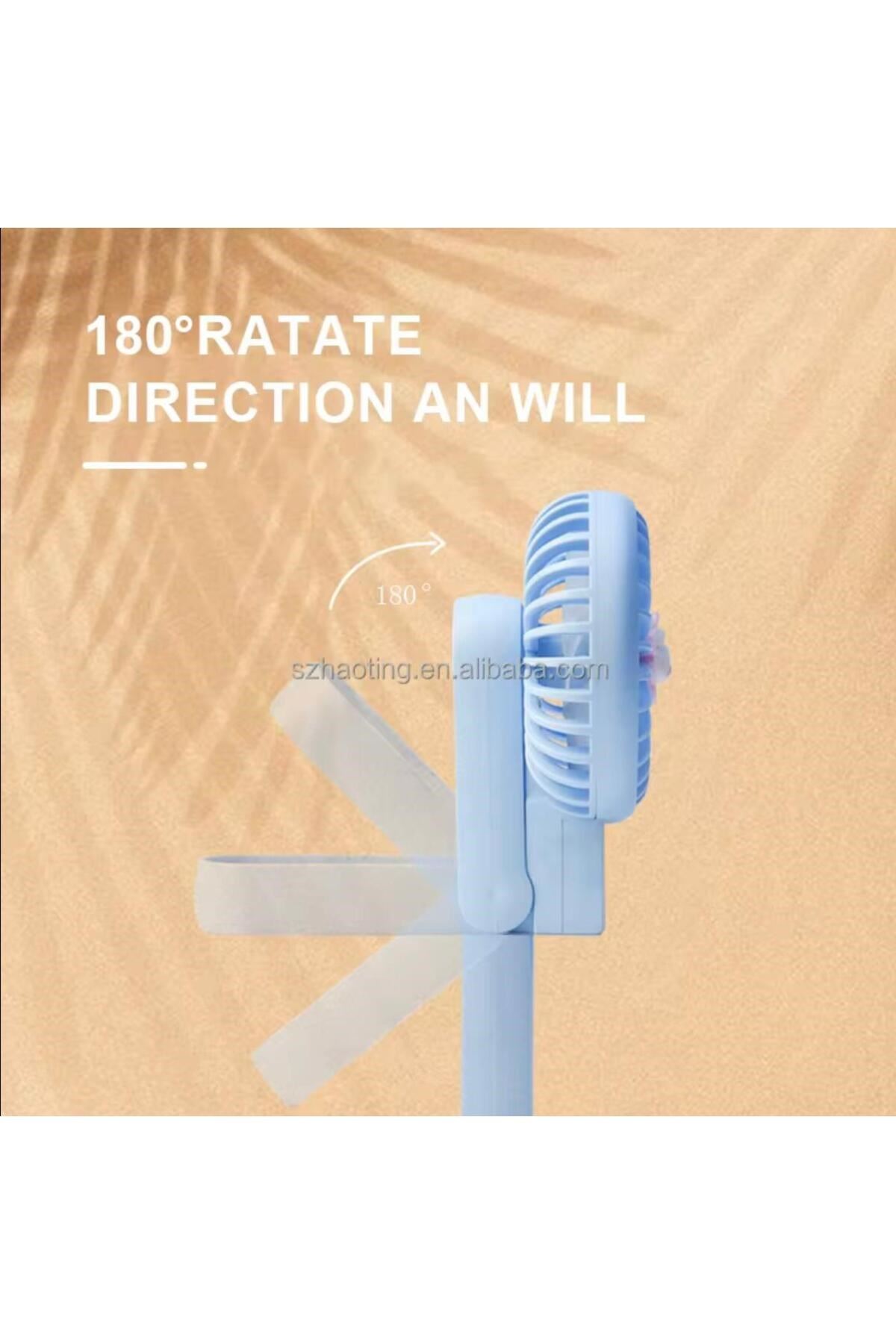 şarjlı katlanabilir el fanı 3 kademe güçlü pervane FAN renkli