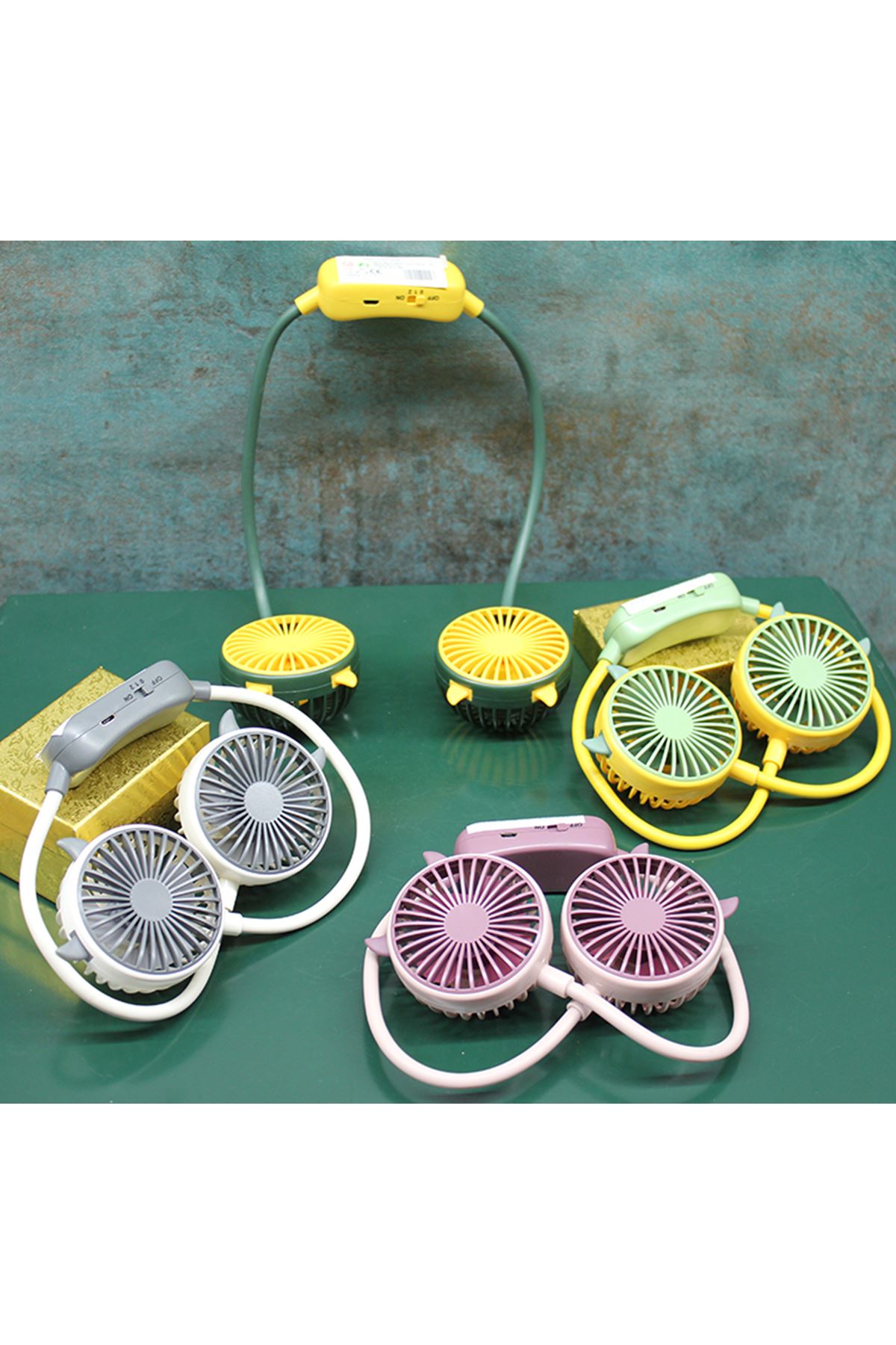 Kuromi Şarjlı Boyun Fanı Vantilatör 2 Kademeli - Model 2