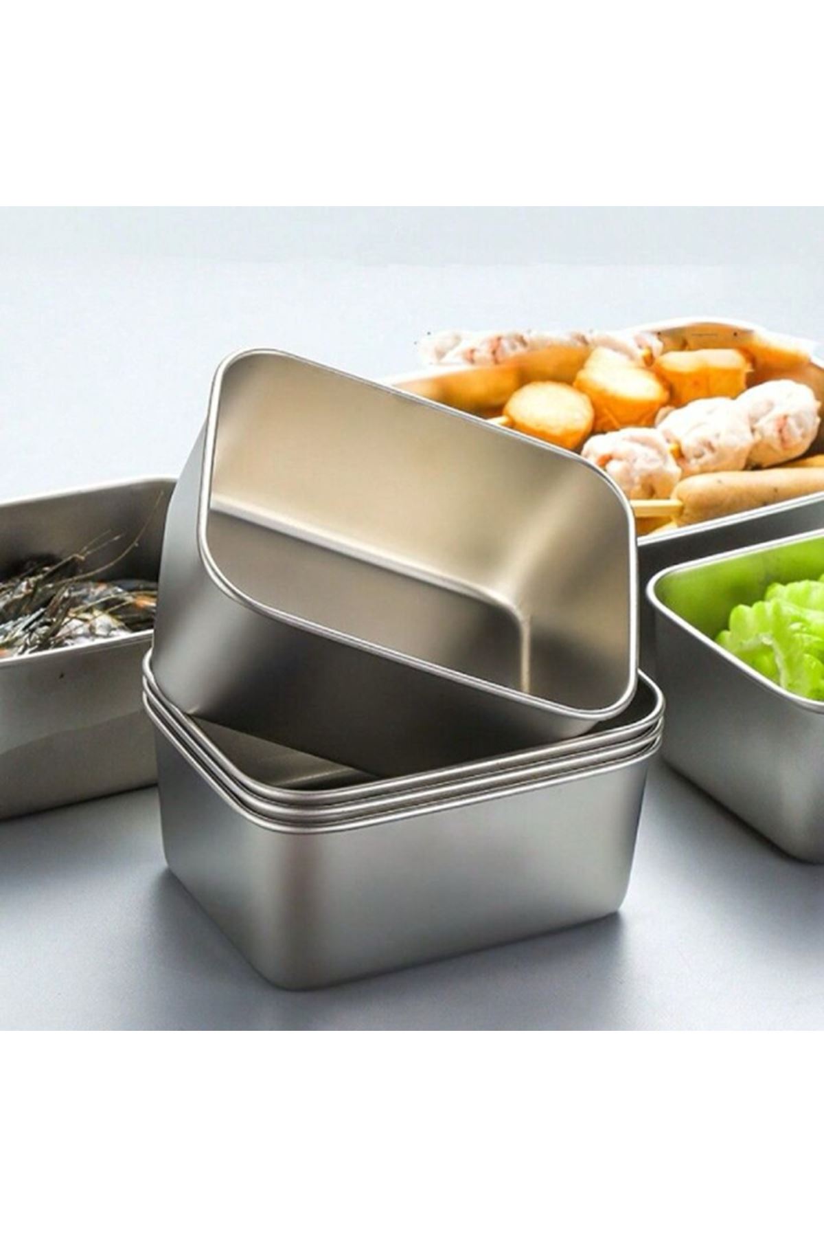 Paslanmaz Çelik Saklama Kabı