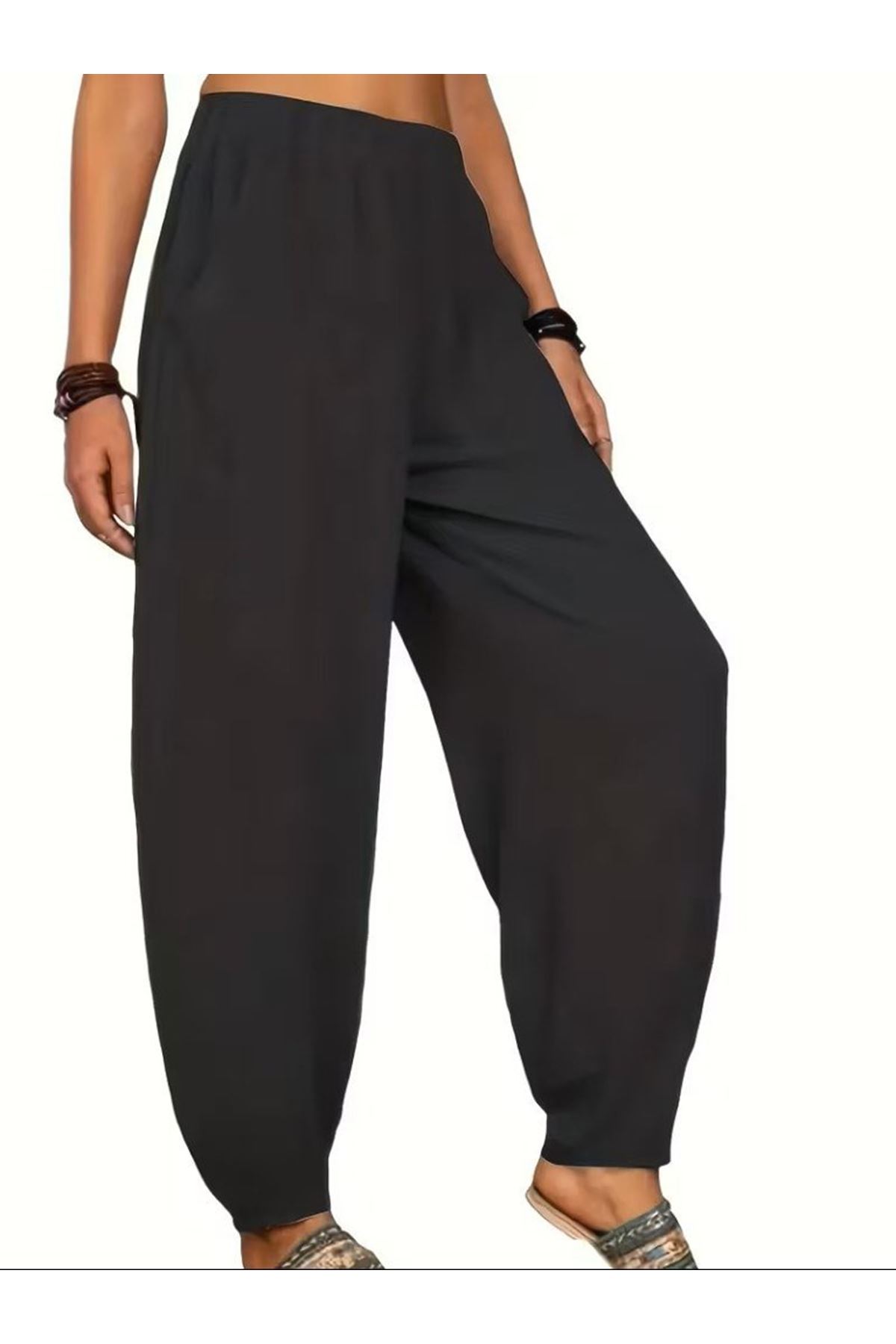 Kadın Yüksek Bel Cep Detaylı Pantolon