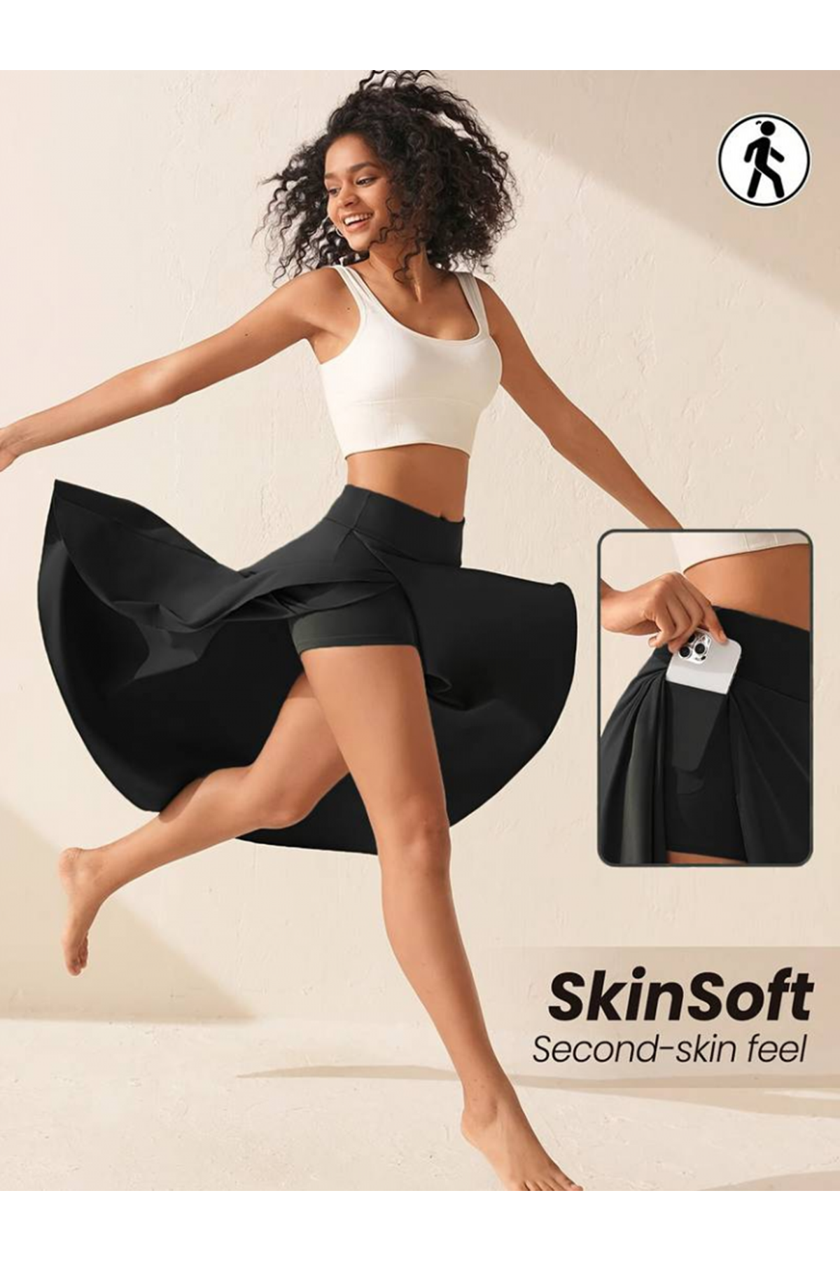 Kadın Cep Detay Taytlı Sandy Etek