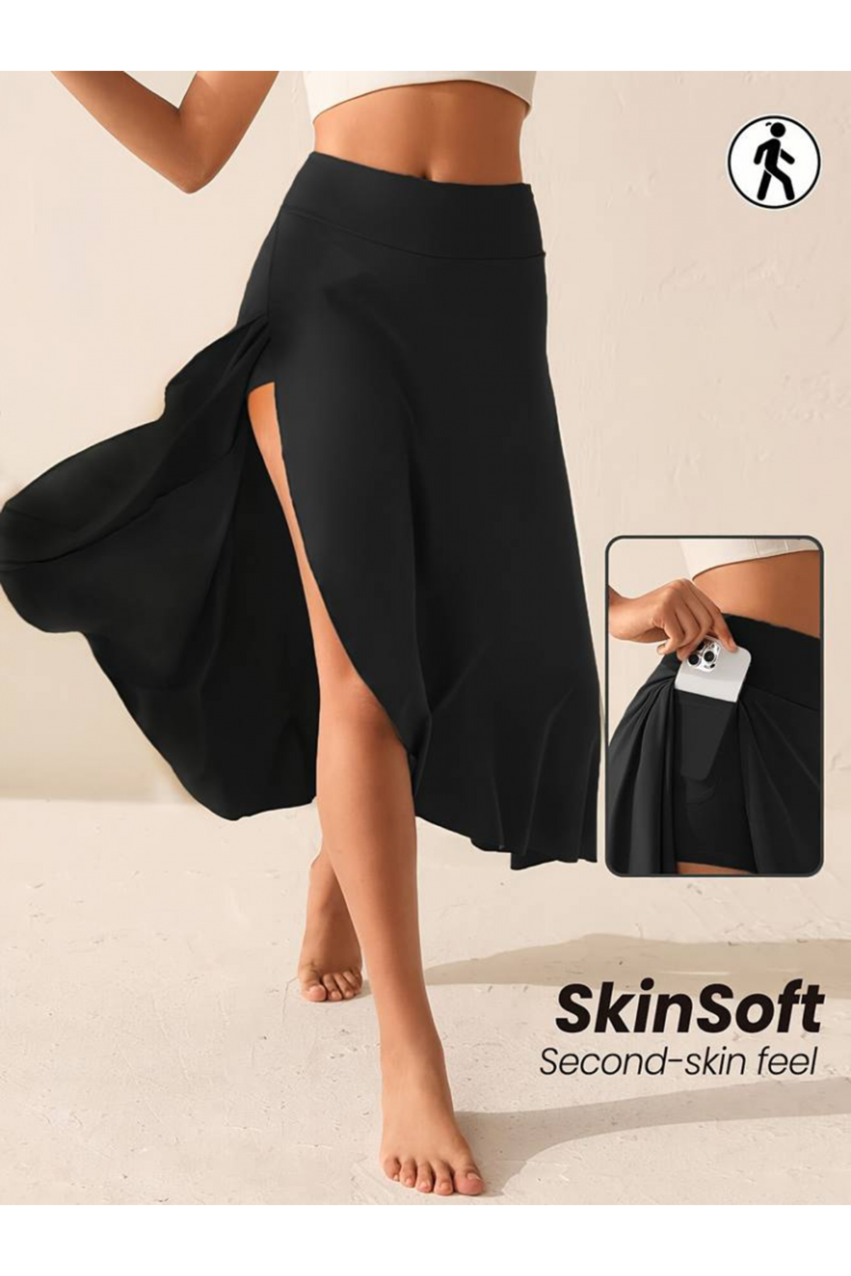 Kadın Cep Detay Taytlı Sandy Etek