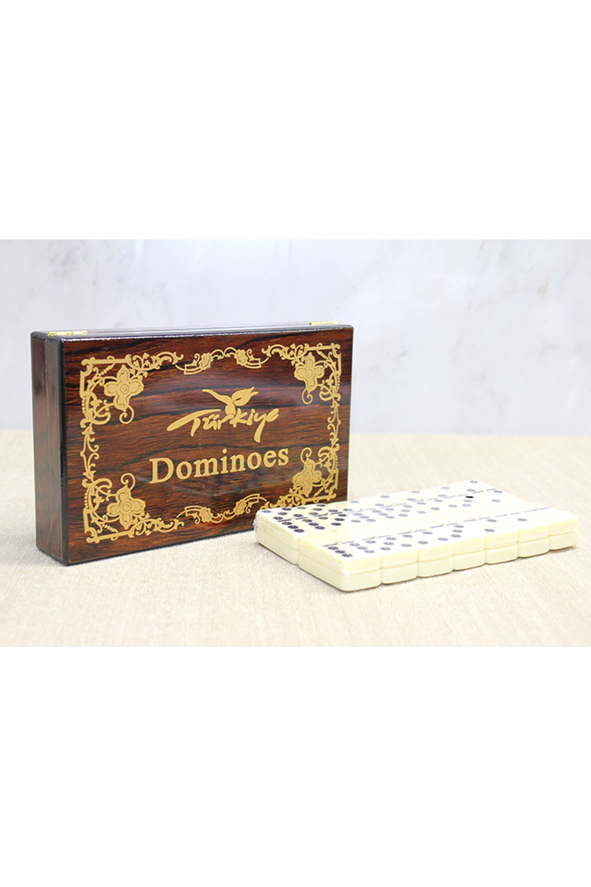 Ahşap Kutulu Domino Oyunu Model 3