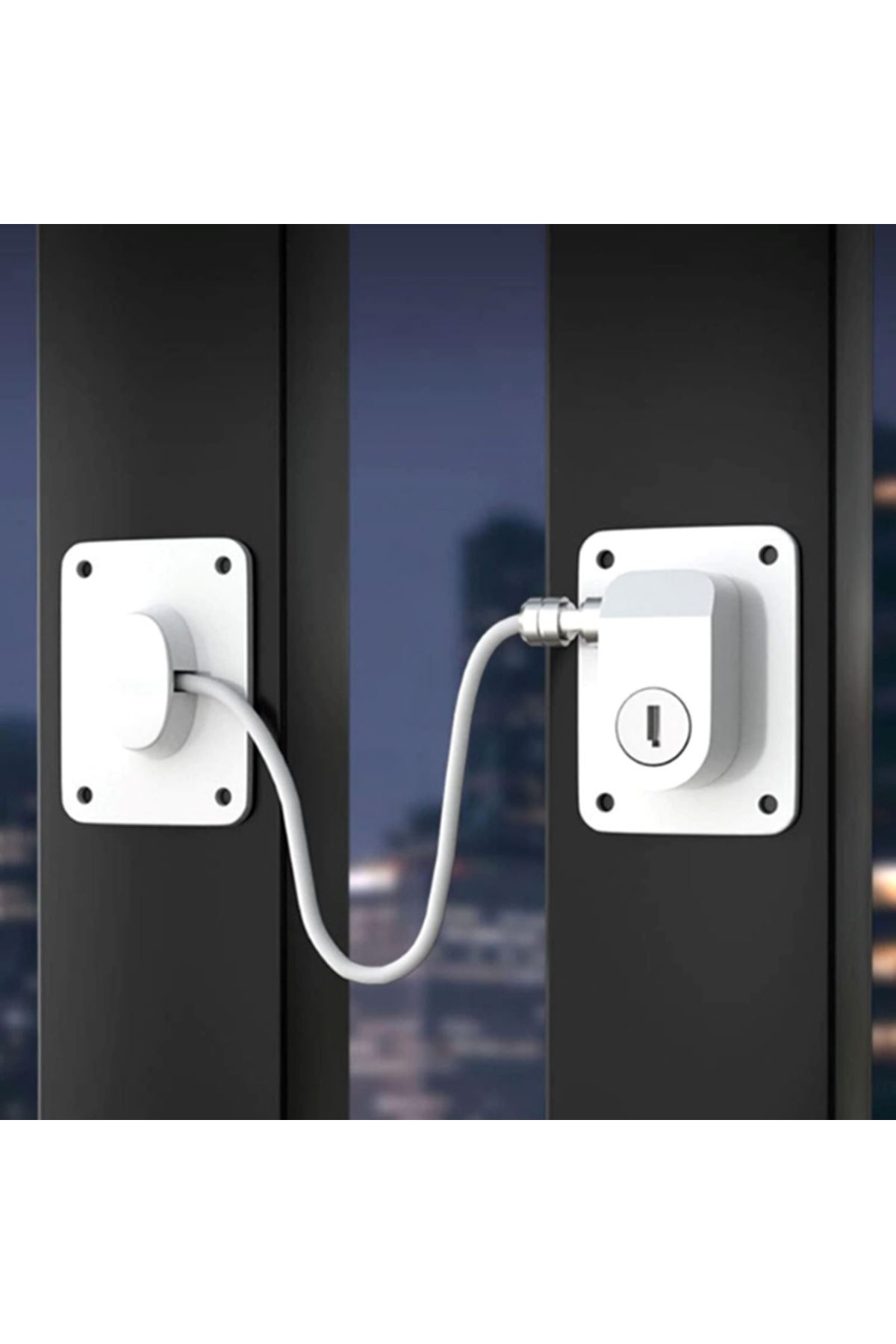 Beyaz Plaka Halatlı Emniyet Kilidi