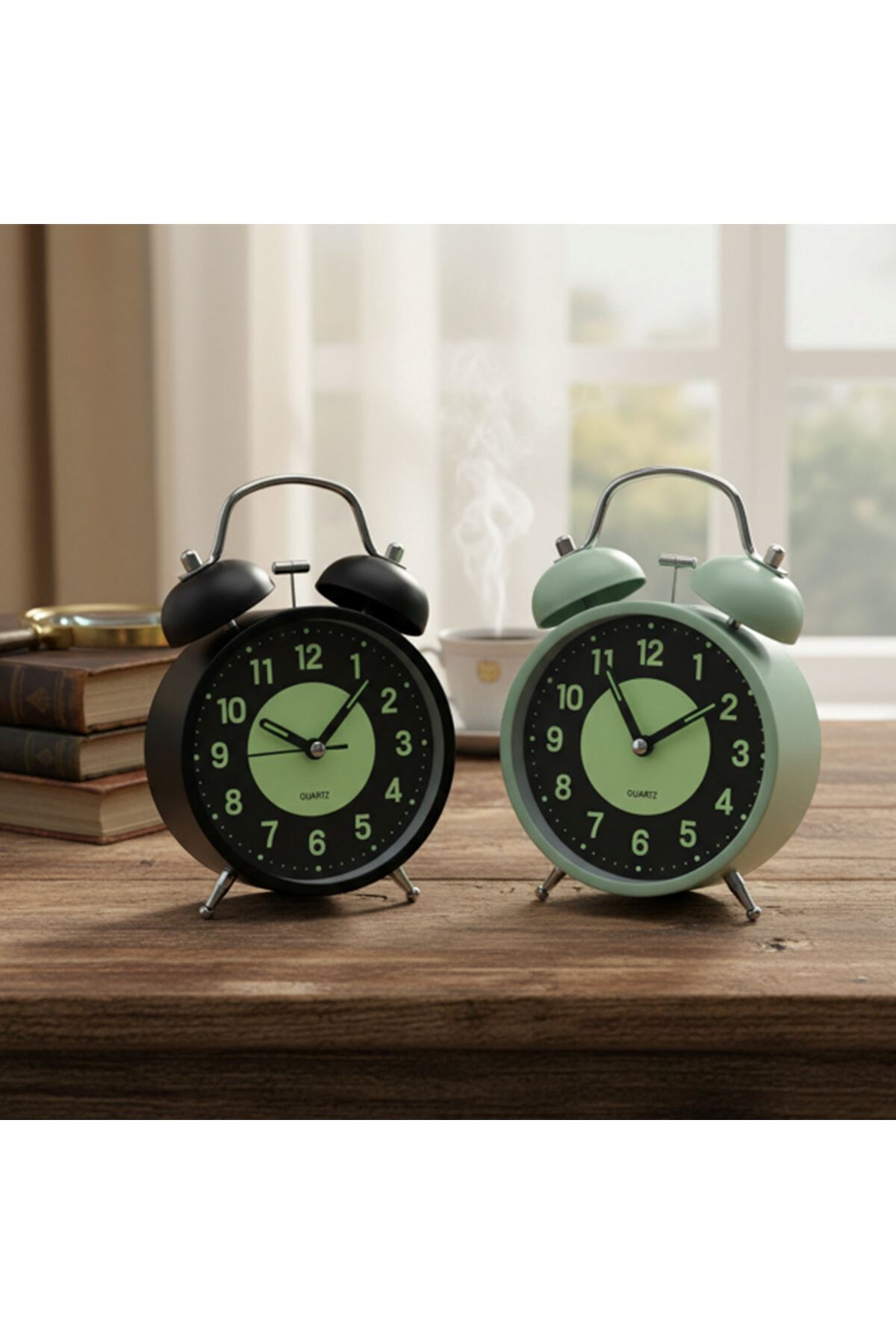 Fosforlu Metal Çalar Saat