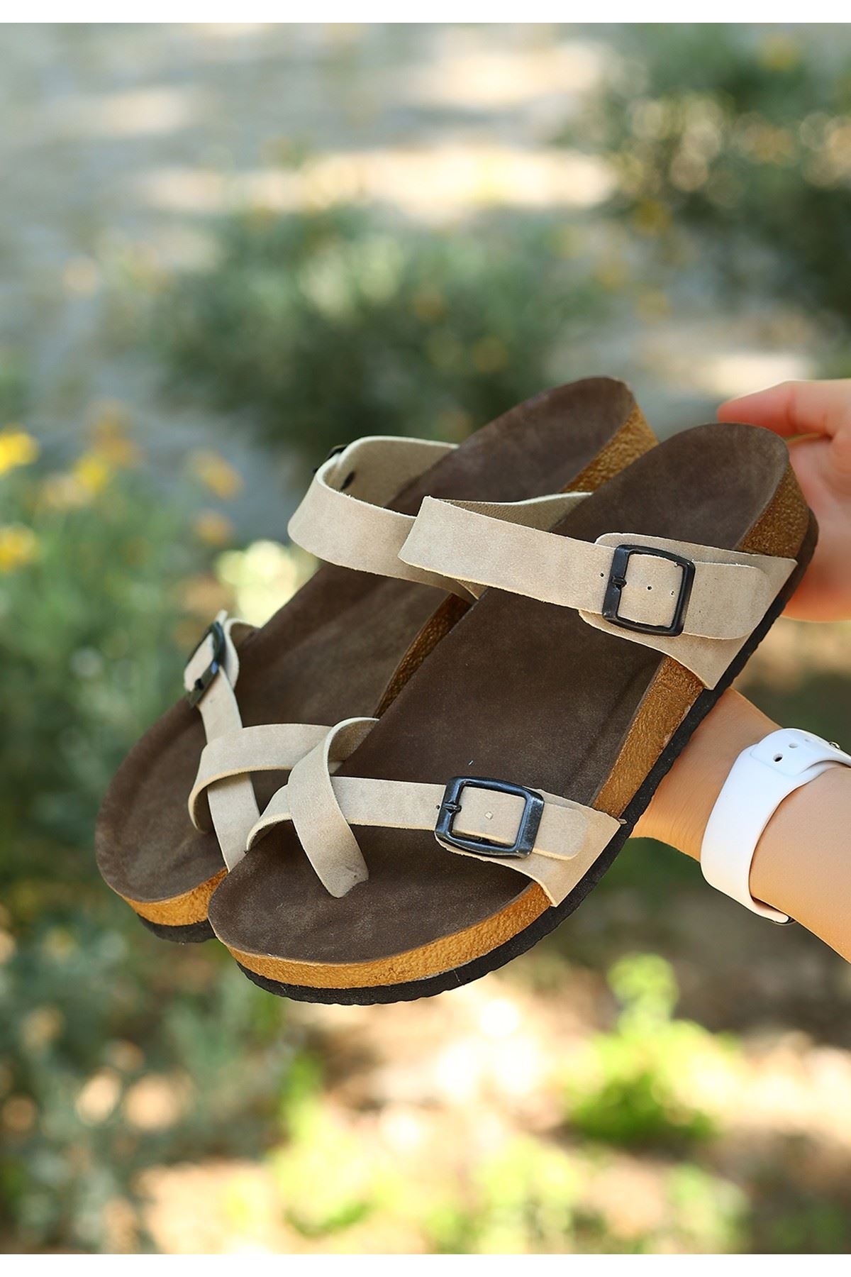 Opil Krem Nubuk Terlik