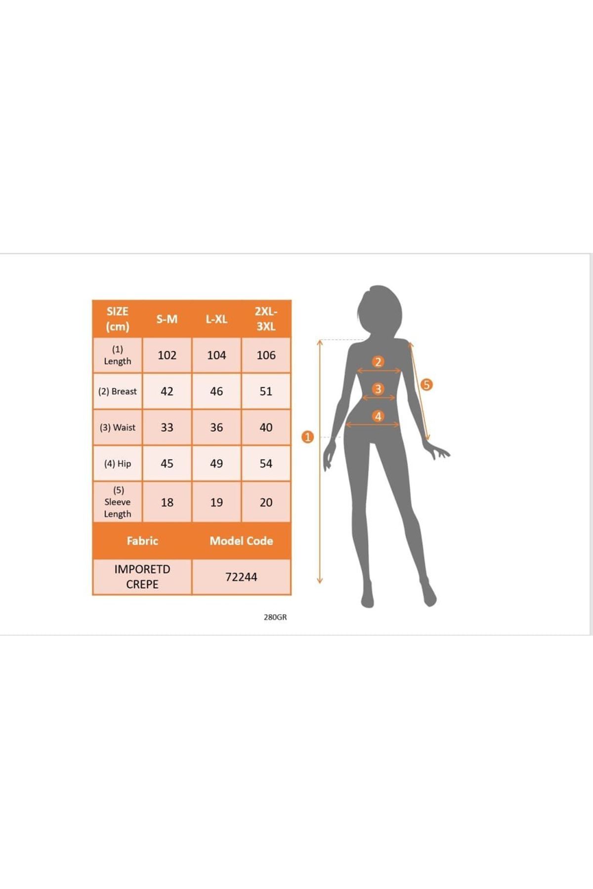 Kadın Uzun Kollu Volanlı Kruvaze Yaka Yanlardan Büzgülü Ithal Krep Elbise