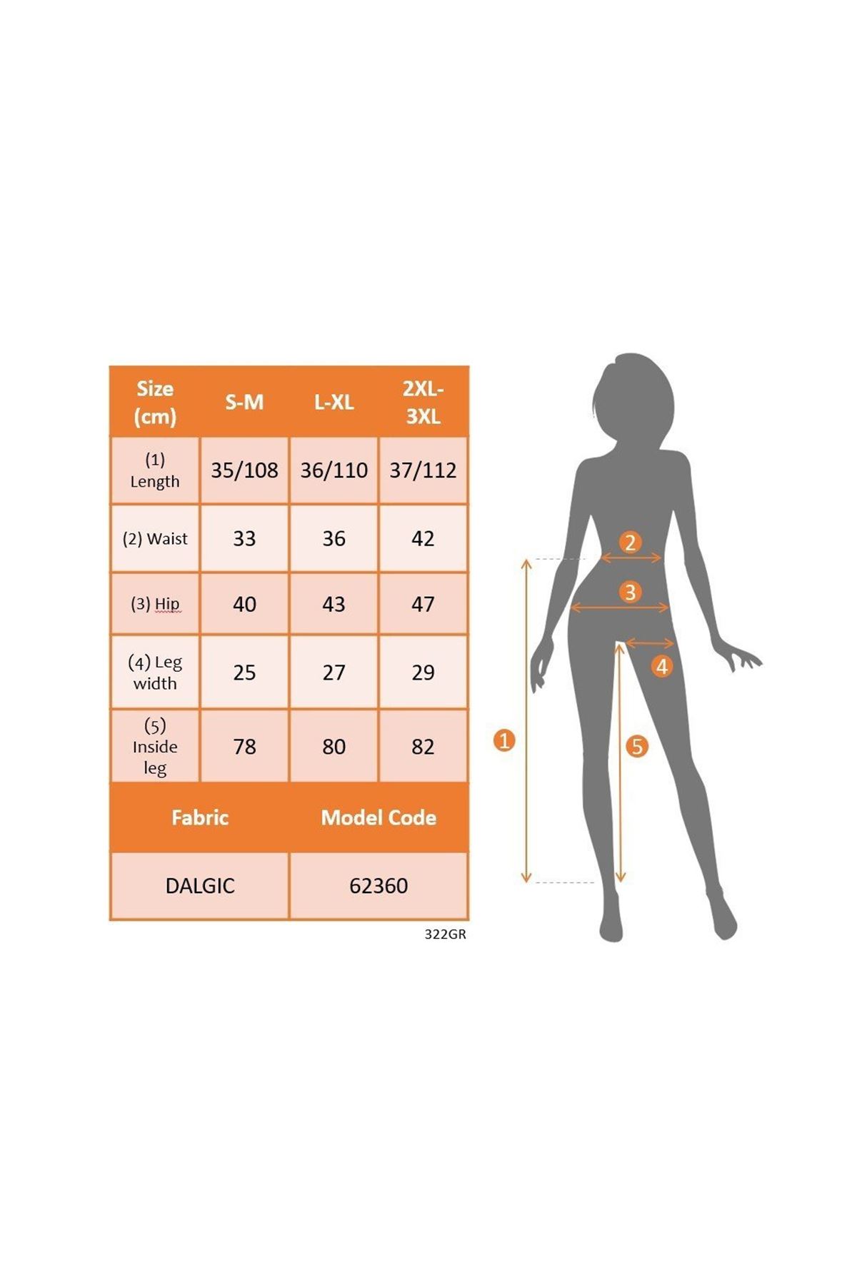 Kadın Yüksek Belli Yandan Büzgülü Paçaya Doğru Geniş Dalgıç Tayt