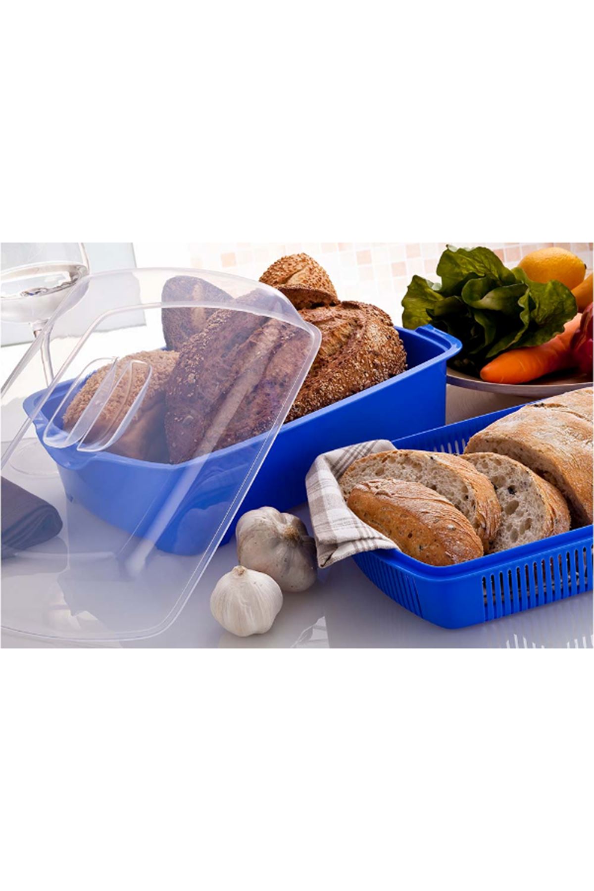 Kapaklı Süzgeç ve Çok Amaçlı Saklama Kabı