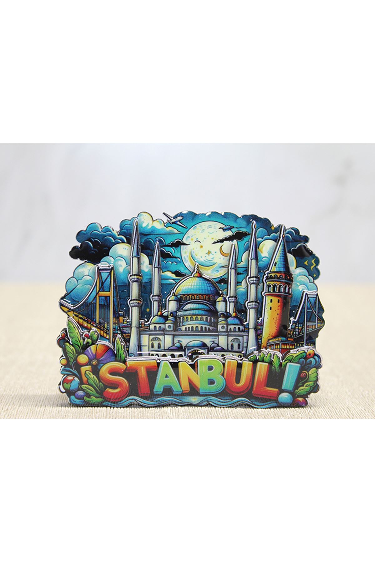 Ahşap İstanbul Temalı Magnet - Model 2