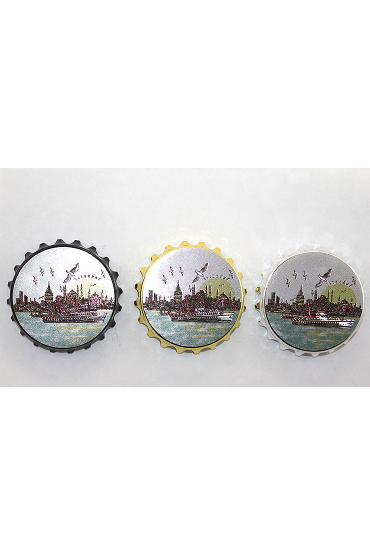 İstanbul Temalı Gazoz Kapağı Magnet - Model 1
