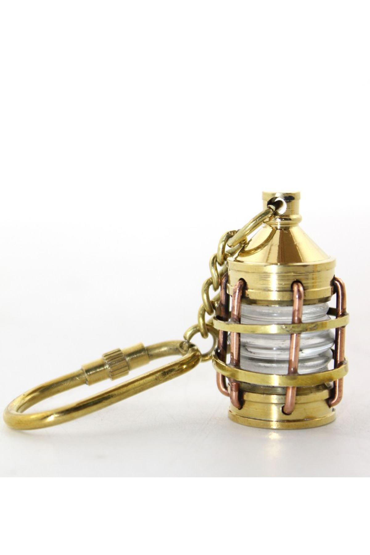 Pirinç Gaz Lambası Tasarımlı Anahtarlık