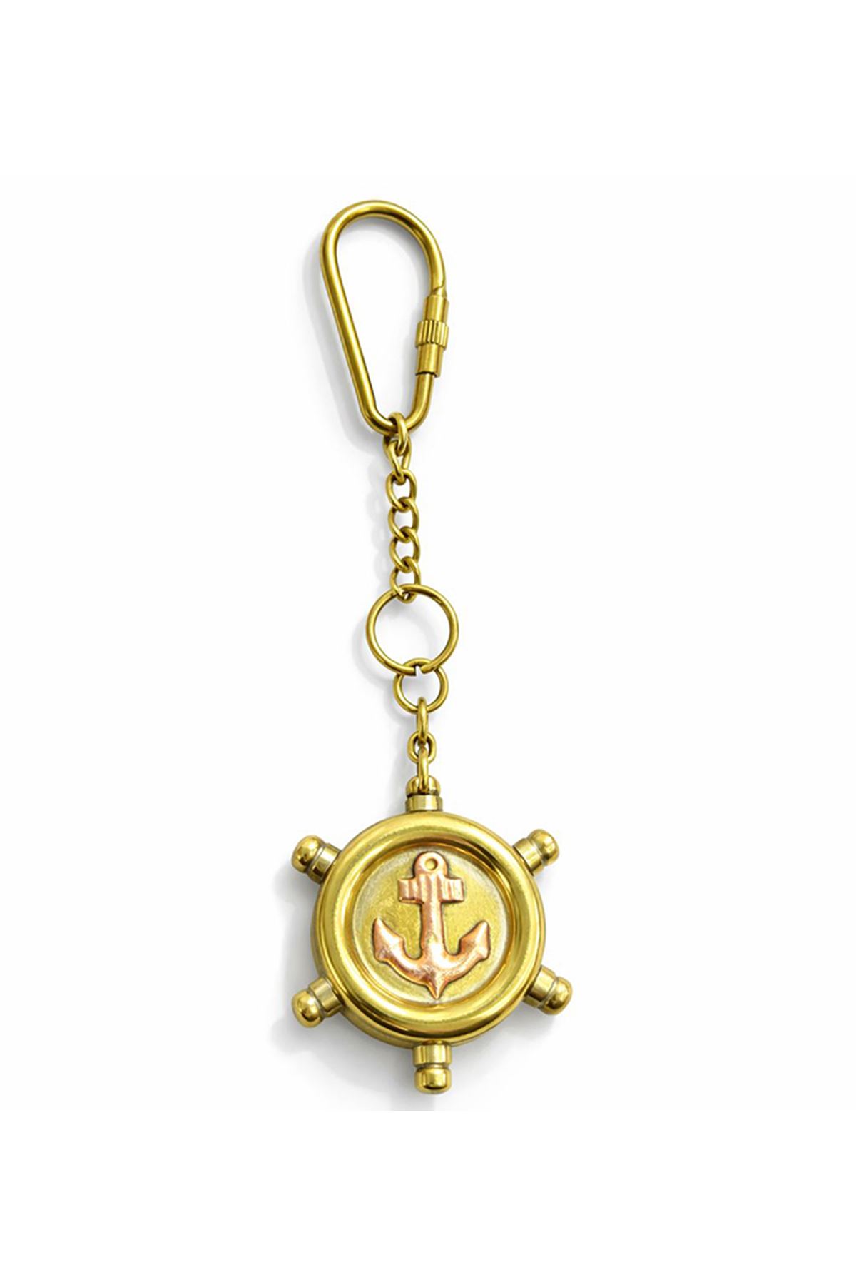 Pirinç Dümen Anahtarlık - Model 1