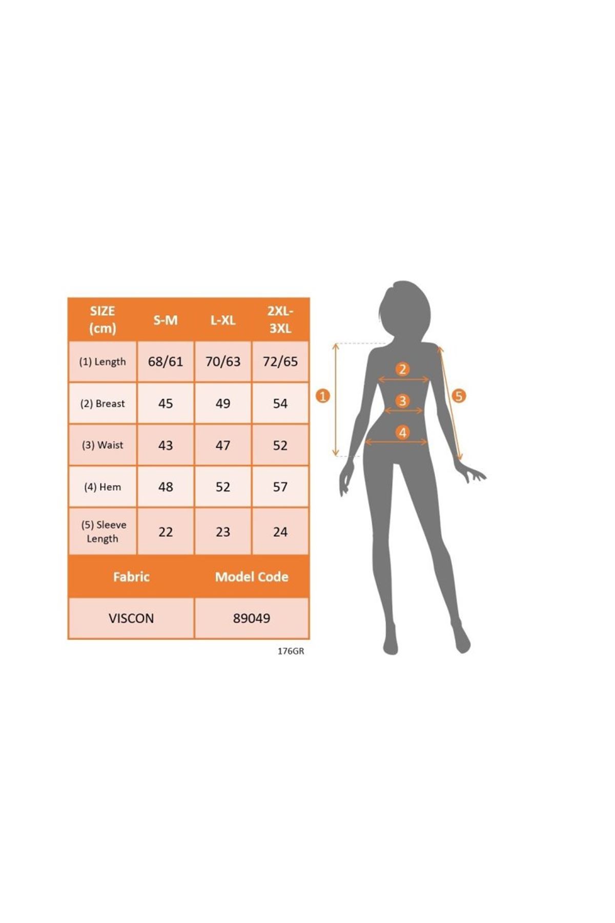 Kadın Kısa Kollu Bisiklet Yaka Viskon Bluz