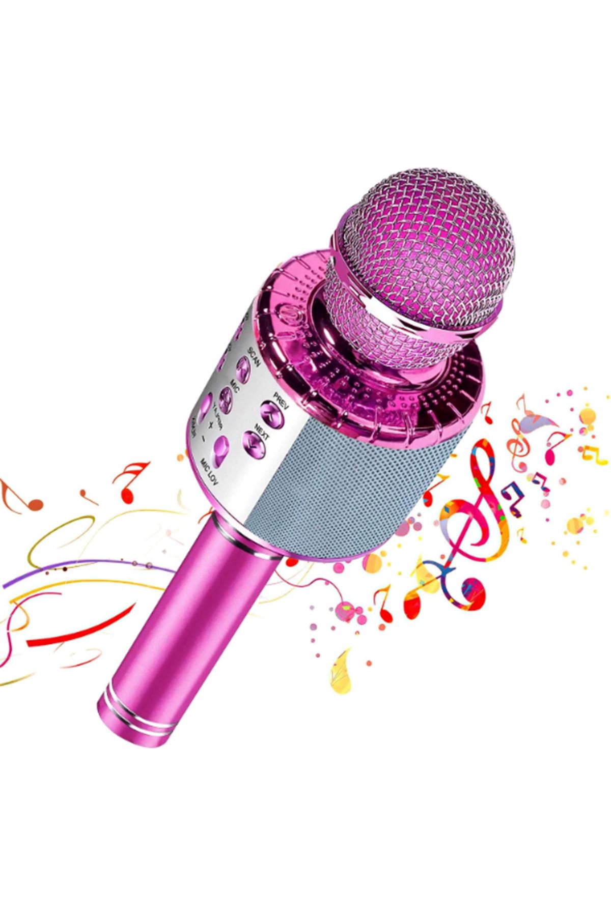 Kablosuz Hoparlörlü Bluetooth Karaoke Mikrofonu