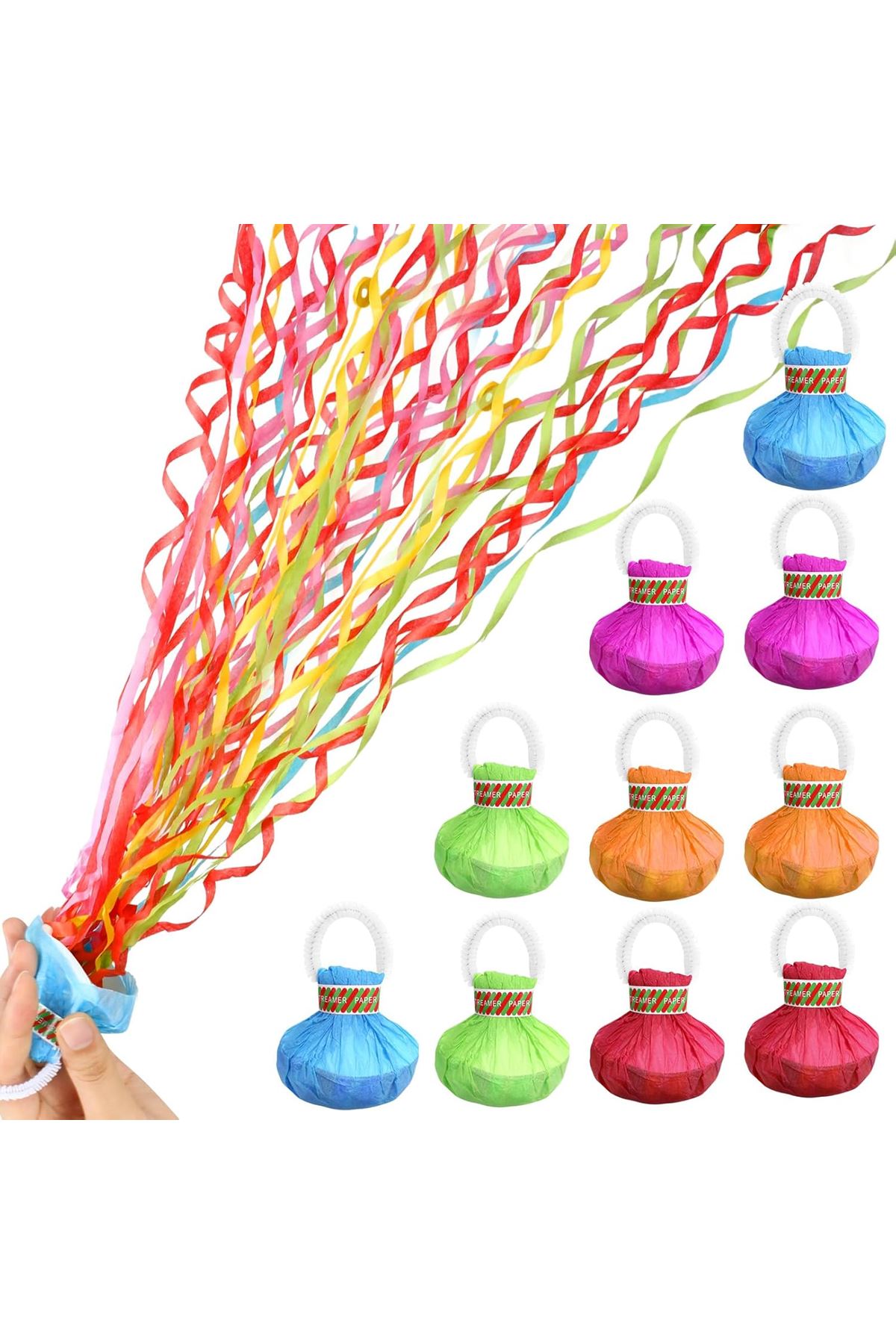 30 Şeritli  5 Metre Uzayan Şerit Konfeti