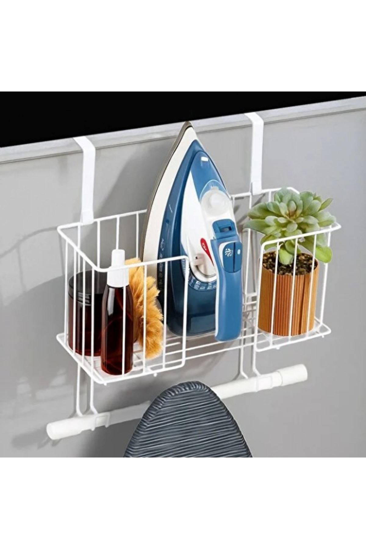 Kapı Arkası Ütü ve Ütü Masası Askısı Organizer