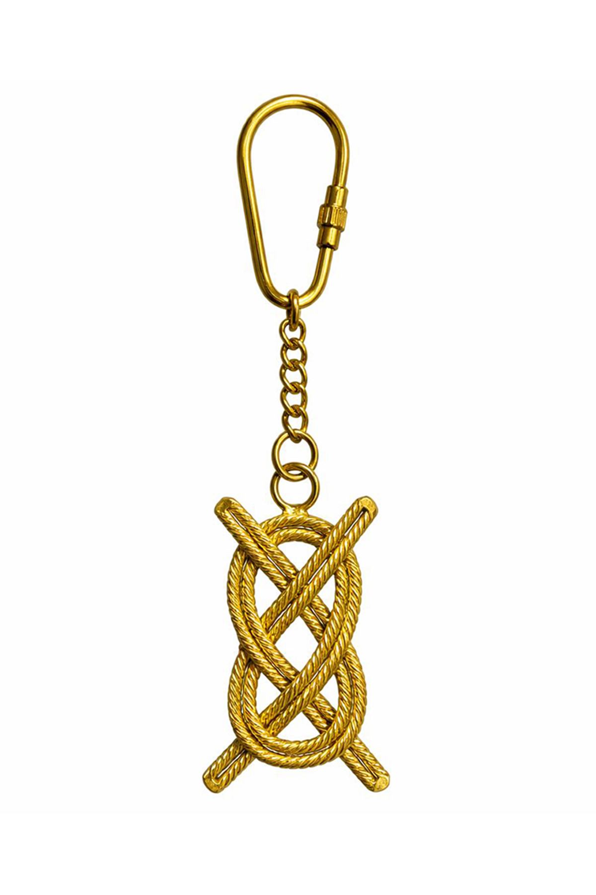 Pirinç Gemi Düğümü Tasarımlı Anahtarlık