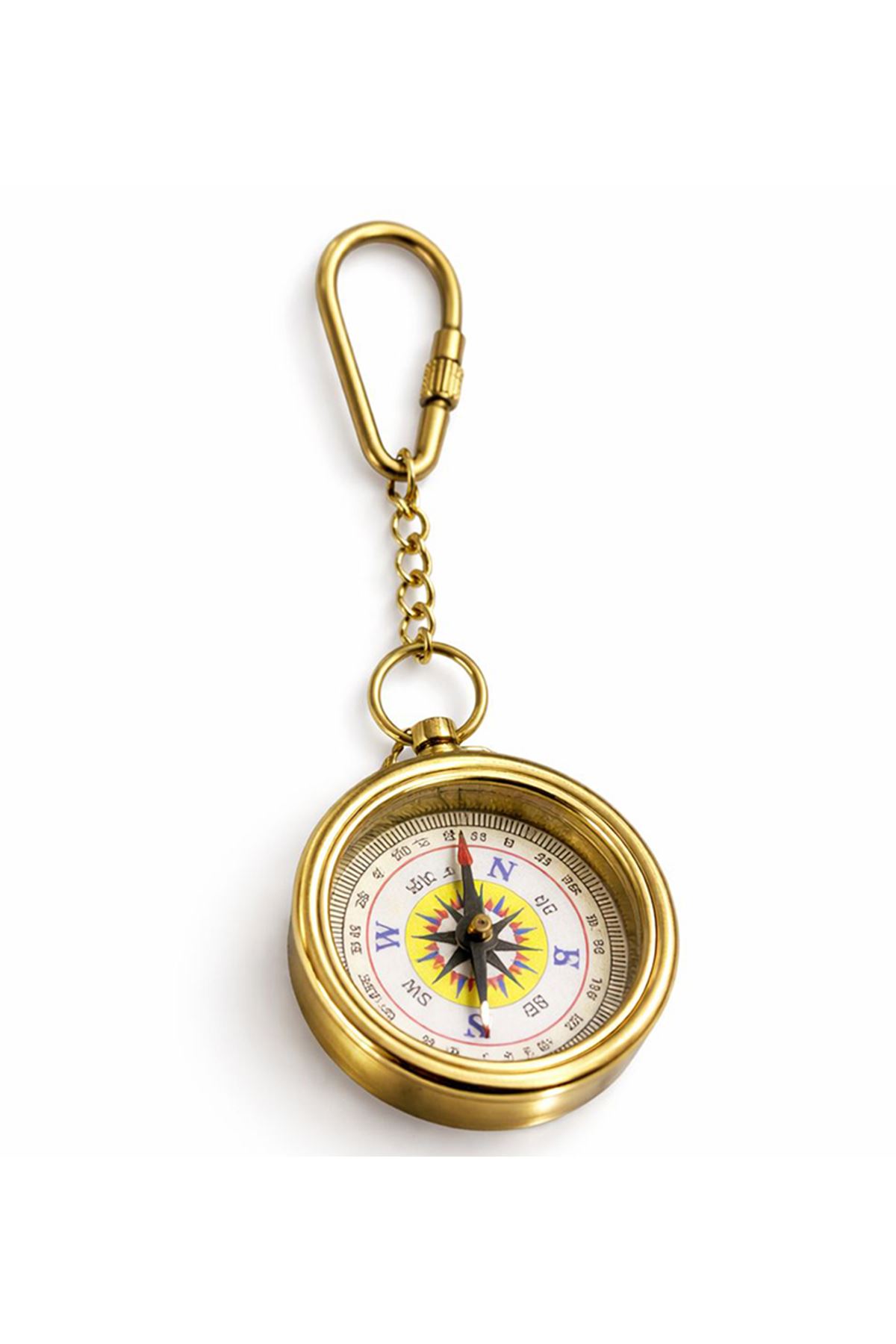 Pirinç Pusula Anahtarlık