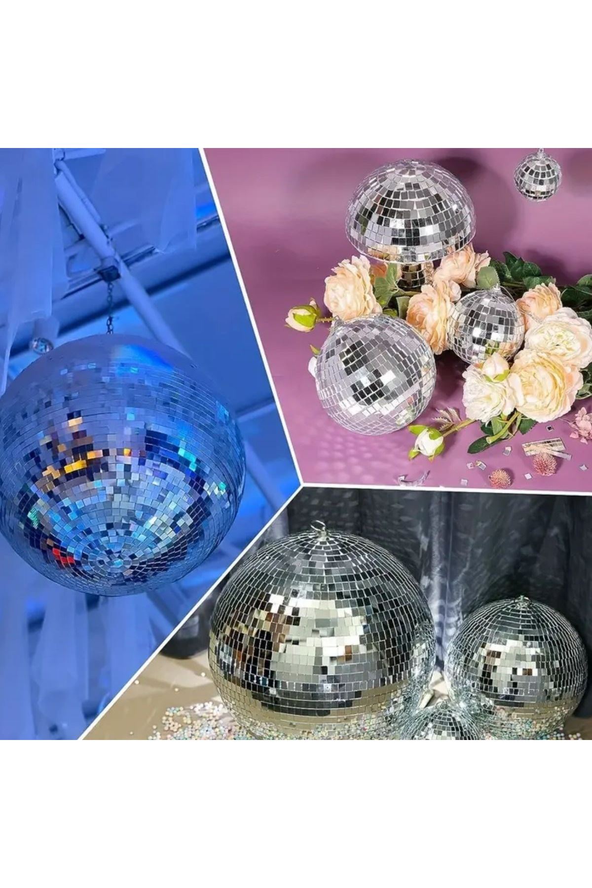 TBL Dekor®1 Metre Uzunluğunda Gümüş Renk Aynalı Mozaik Taşlı Dekor Bandı 4 cm x 1 mt