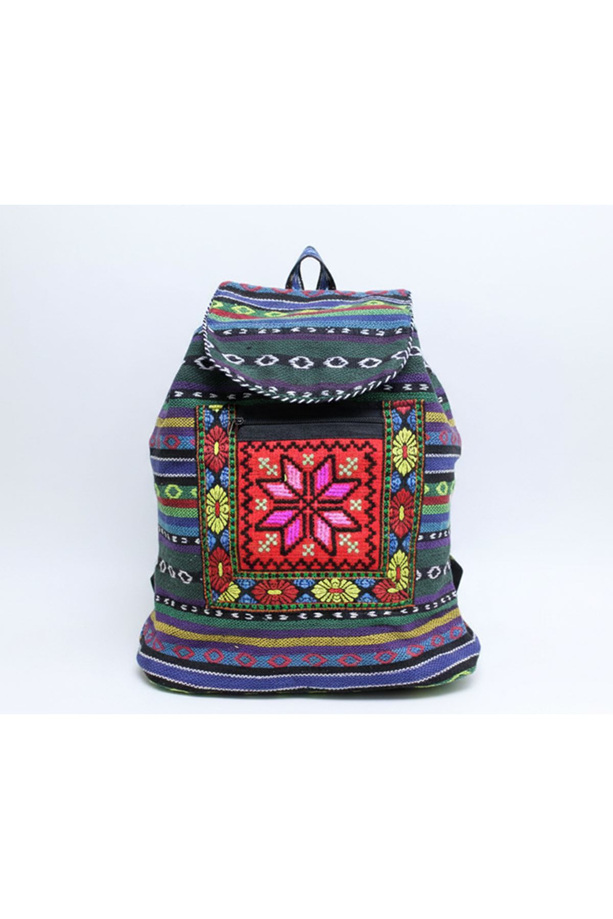 Kilim Desenli Sırt Çantası