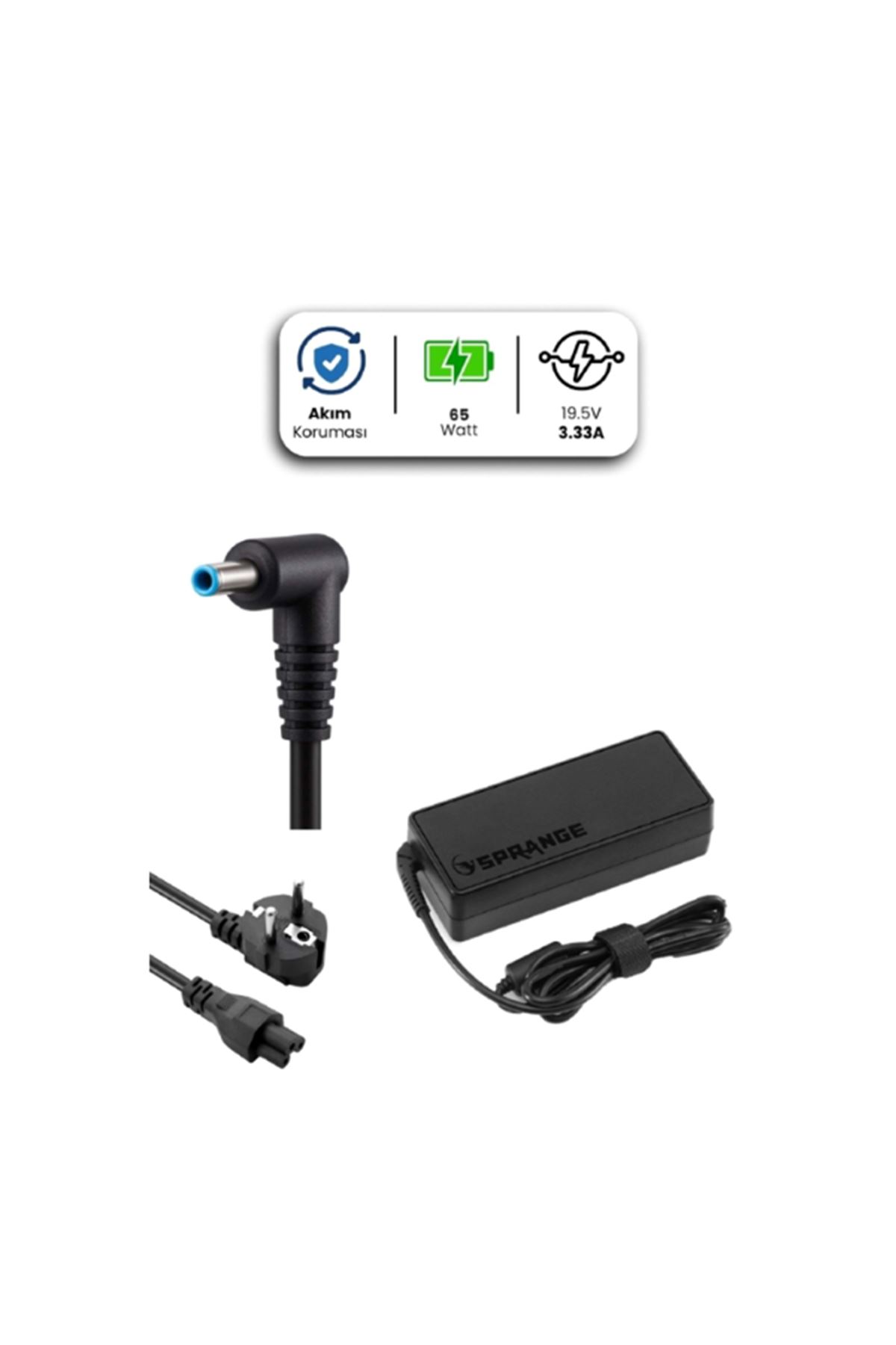 19.5V 3.33A 4.5 * 3.0mm 65W HP İçin Laptop Adaptör