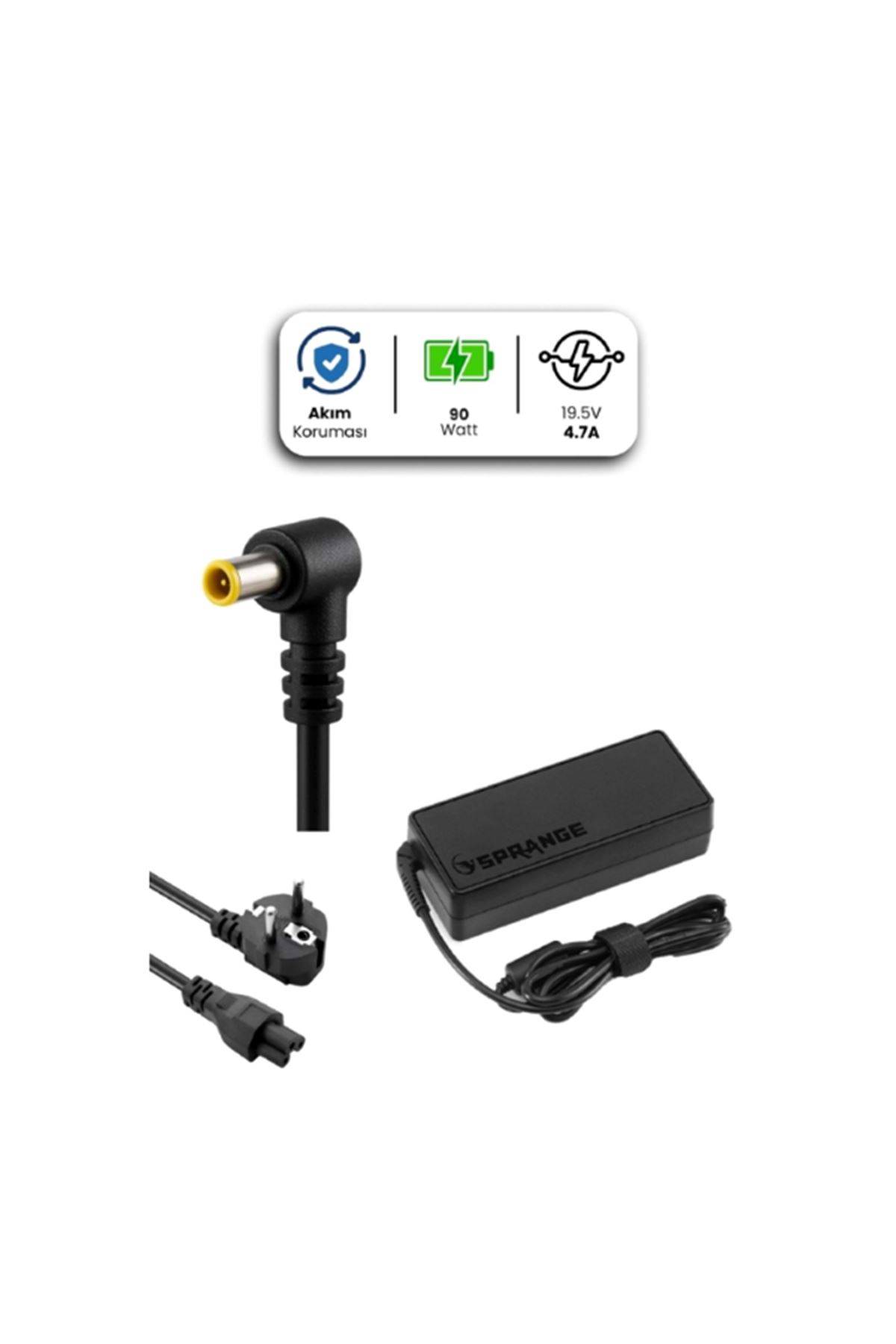 19.5V 4.7A 6.5 * 4.4mm 90W SONY İçin Laptop Adaptör