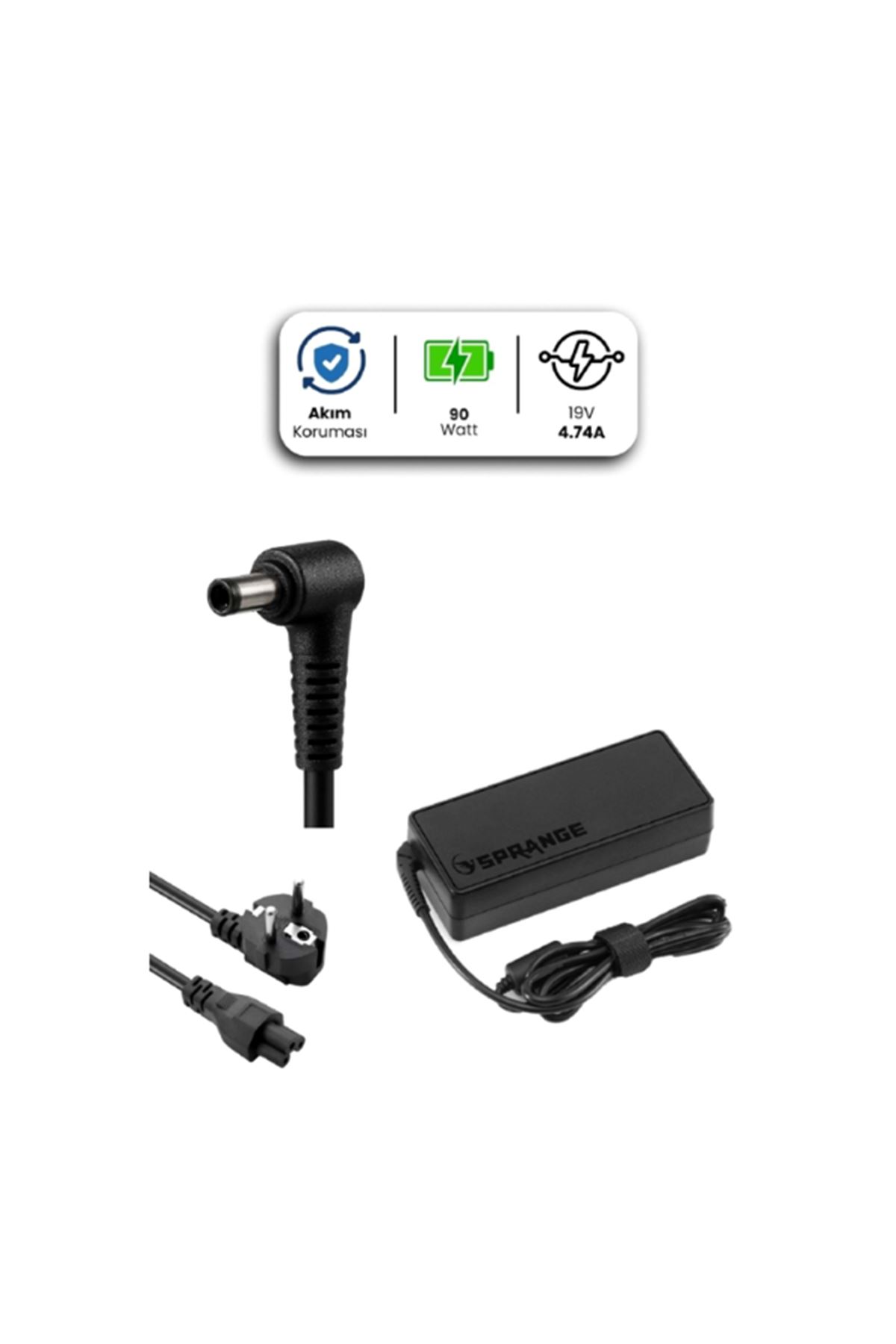 19V 4.74A 4.0 * 1.7mm 90W HP / CASPER İçin Laptop Adaptör