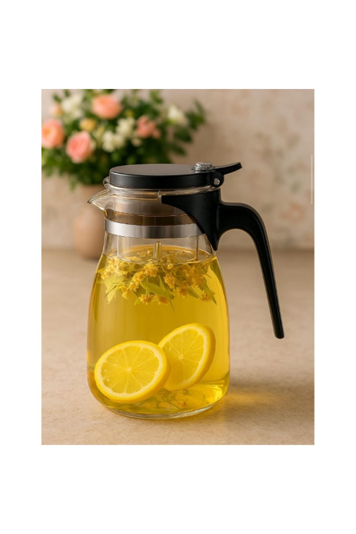 900 ml Süzgeçli Cam Sürahi