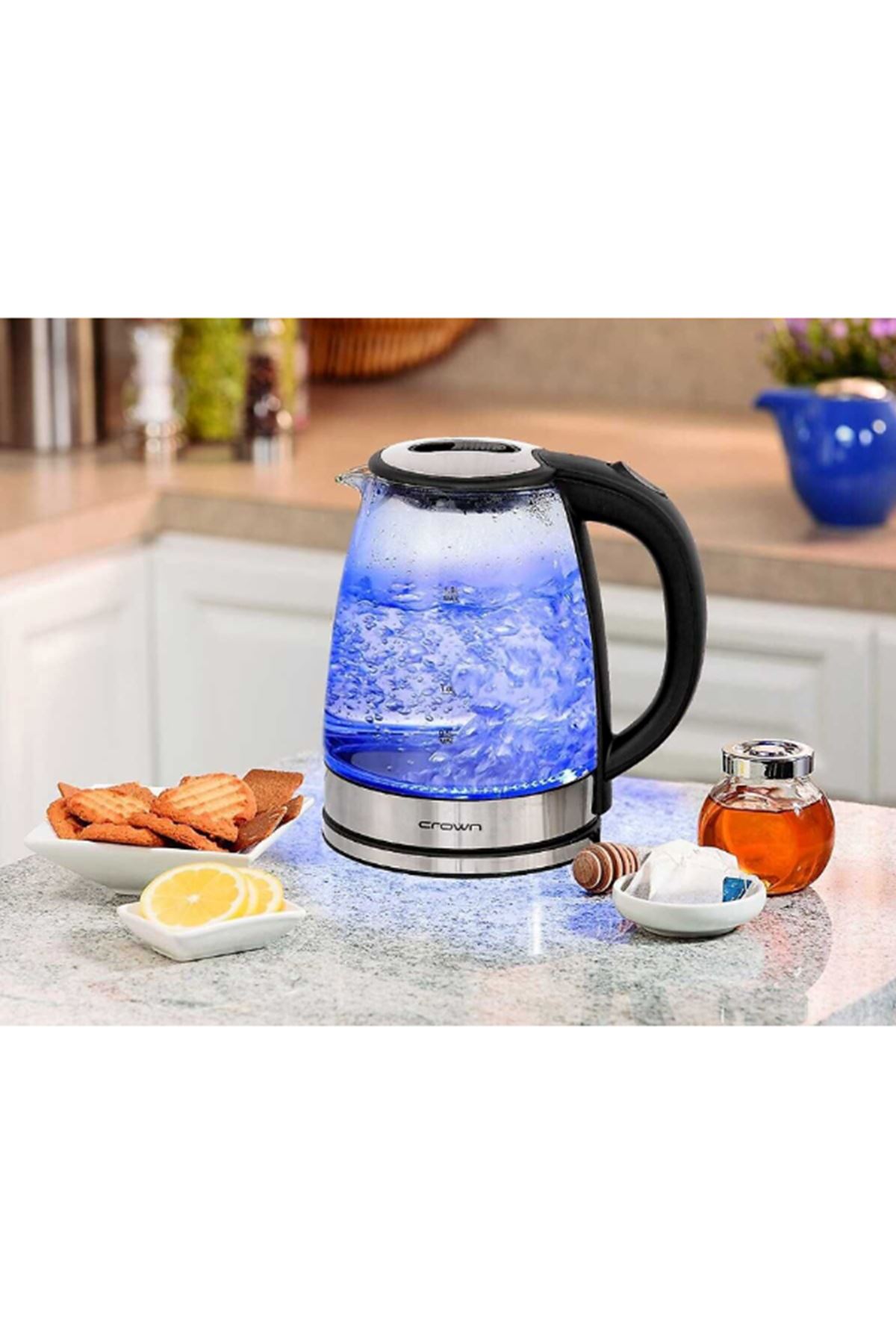 Crown CRW-7204 Cam Kettle Elektrikli Isıtıcı