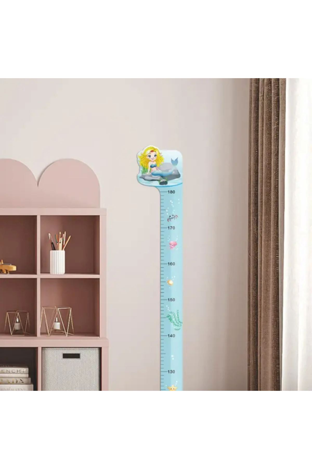 Sevimli Deniz Kızı Boy Ölçüsü Sticker