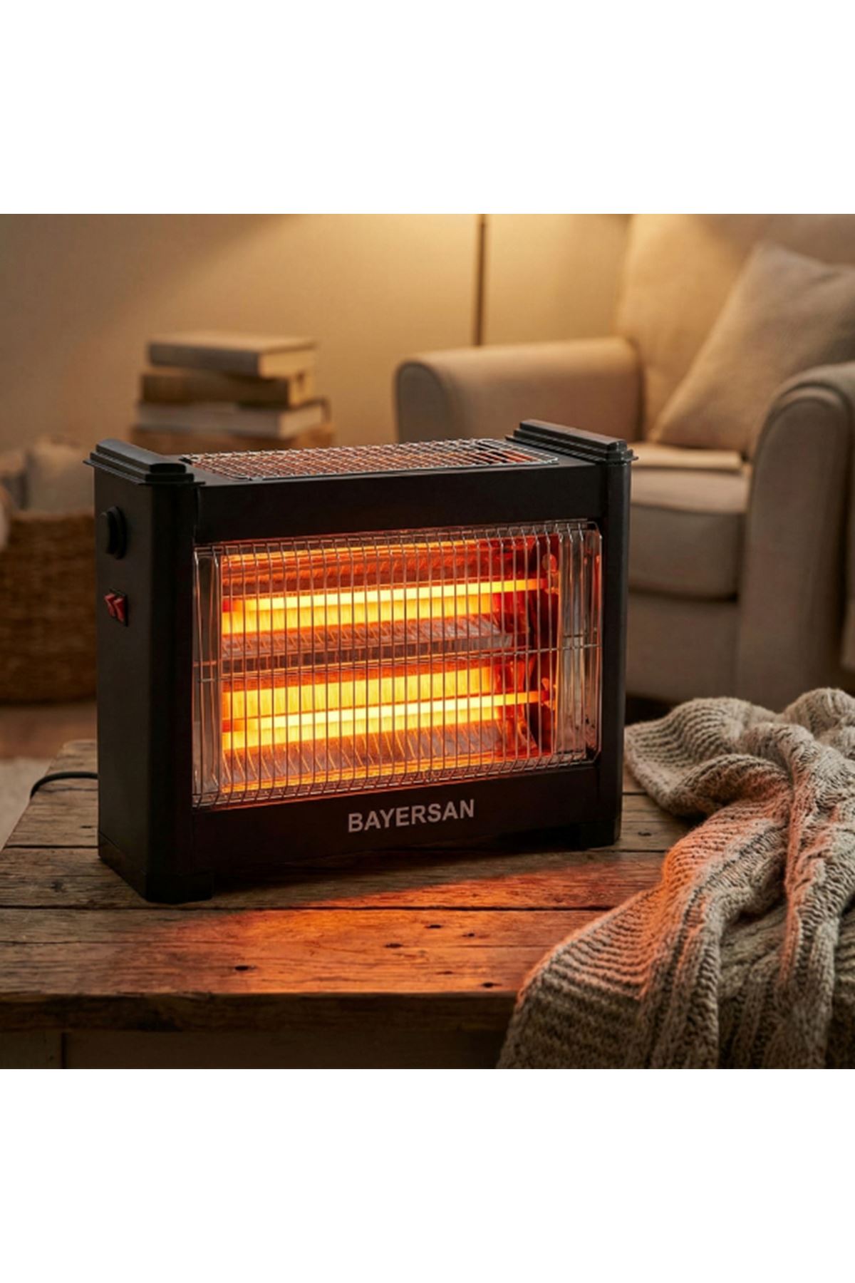 Şömine Tipi Isıtıcı Soba 1800W
