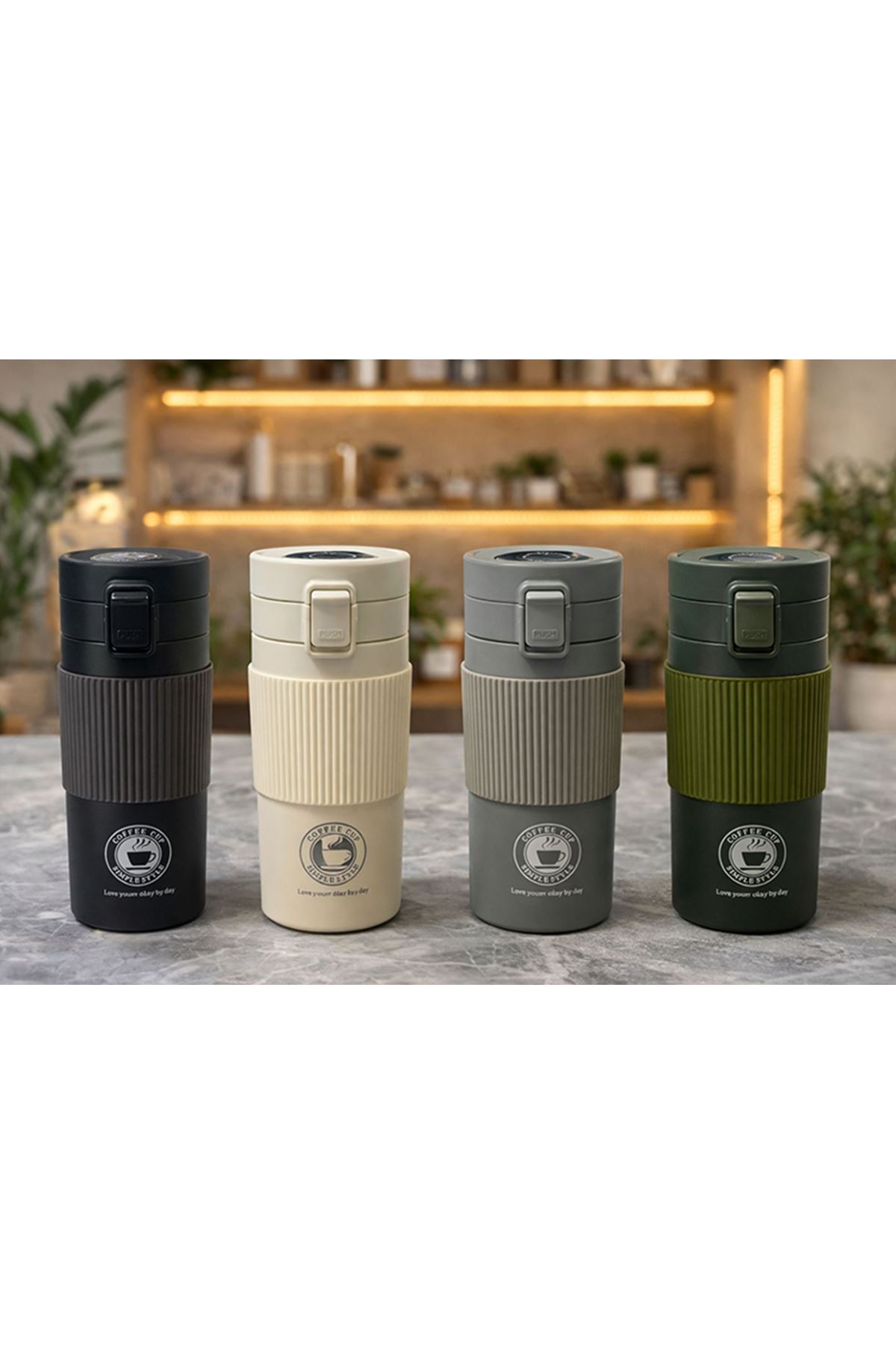 500 ml Paslanmaz Çelik Dereceli Termos Mug Bardak