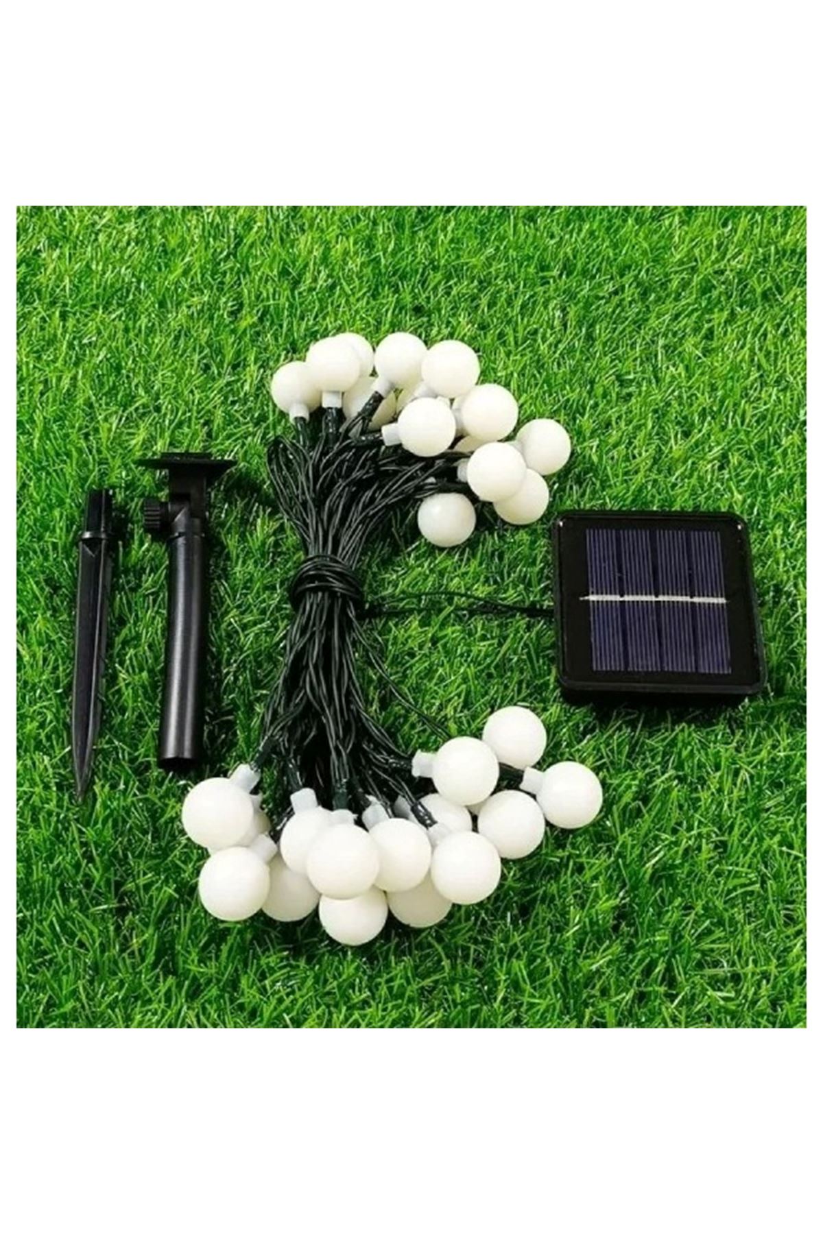 Solar 5m 28 Led Top RGB Siyah Kablolu