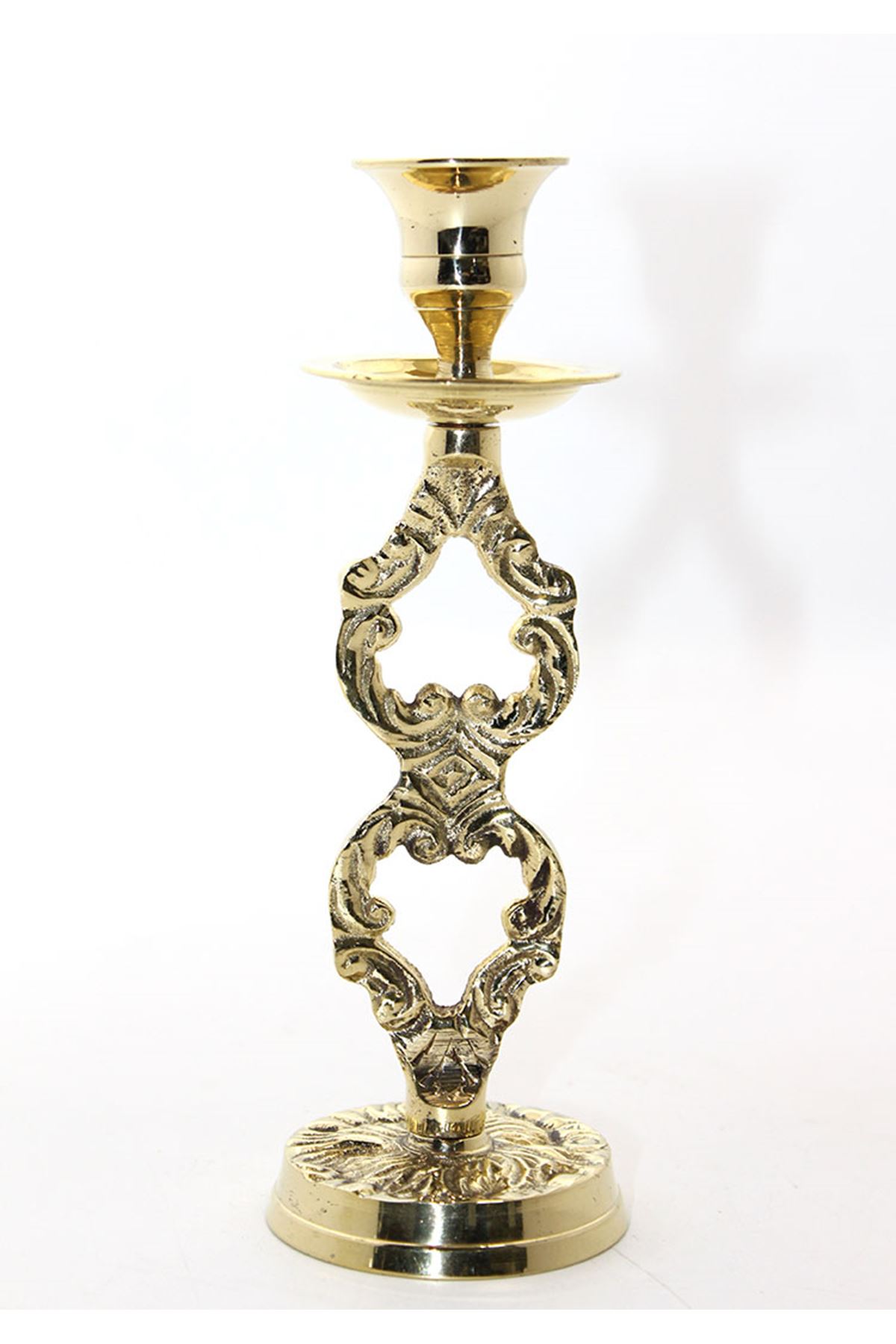 Tekli Pirinç Şamdan Model 4